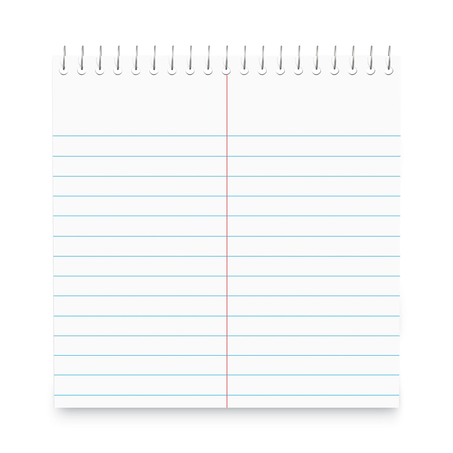 Universal® Steno Pads, Gregg Rule, Red Cover, 80 White 6 X 9 Sheets