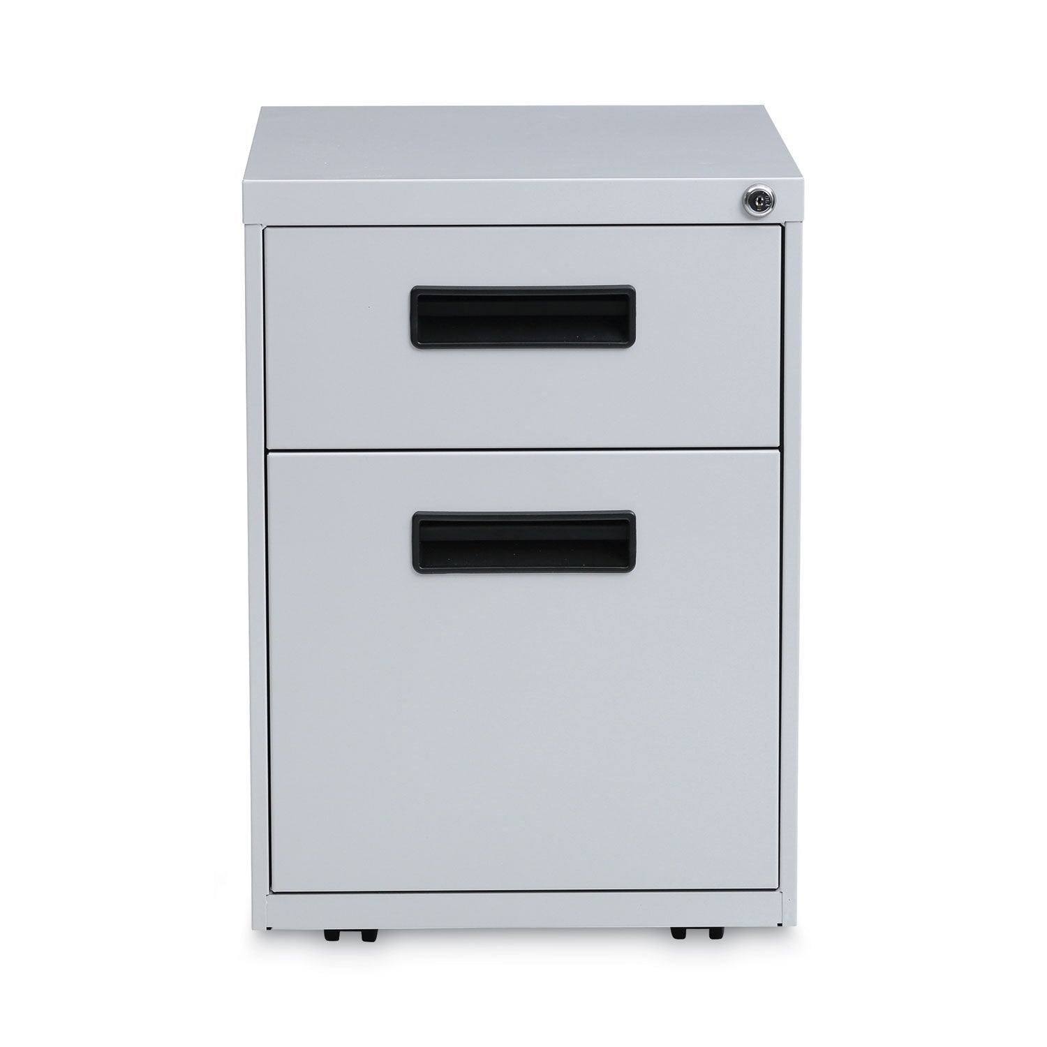 Alera® File Pedestal, Left Or Right, 2-Drawers: Box/file, Legal/letter, Light Gray, 14.96" X 19.29" X 21.65"