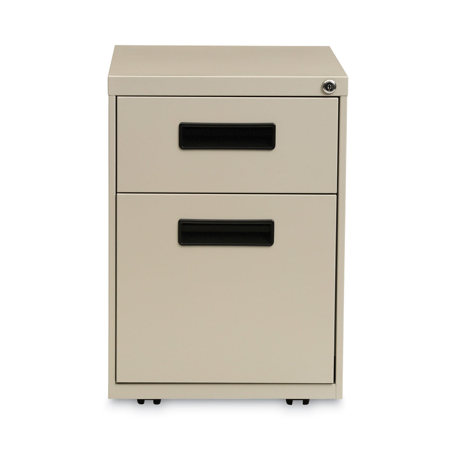 Alera® File Pedestal, Left Or Right, 2-Drawers: Box/file, Legal/letter, Putty, 14.96" X 19.29" X 21.65"