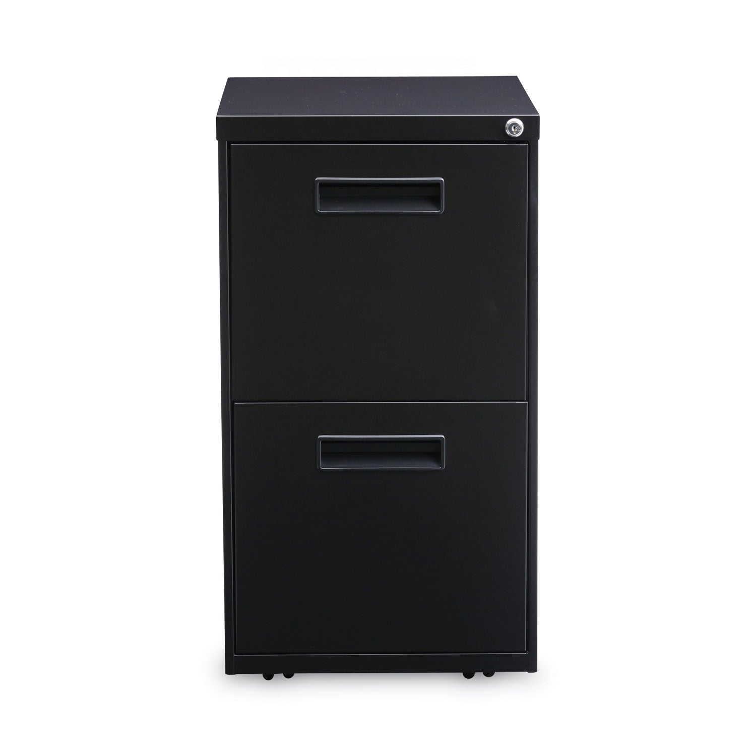 Alera® File Pedestal, Left Or Right, 2 Legal/letter-Size File Drawers, Black, 14.96" X 19.29" X 27.75"