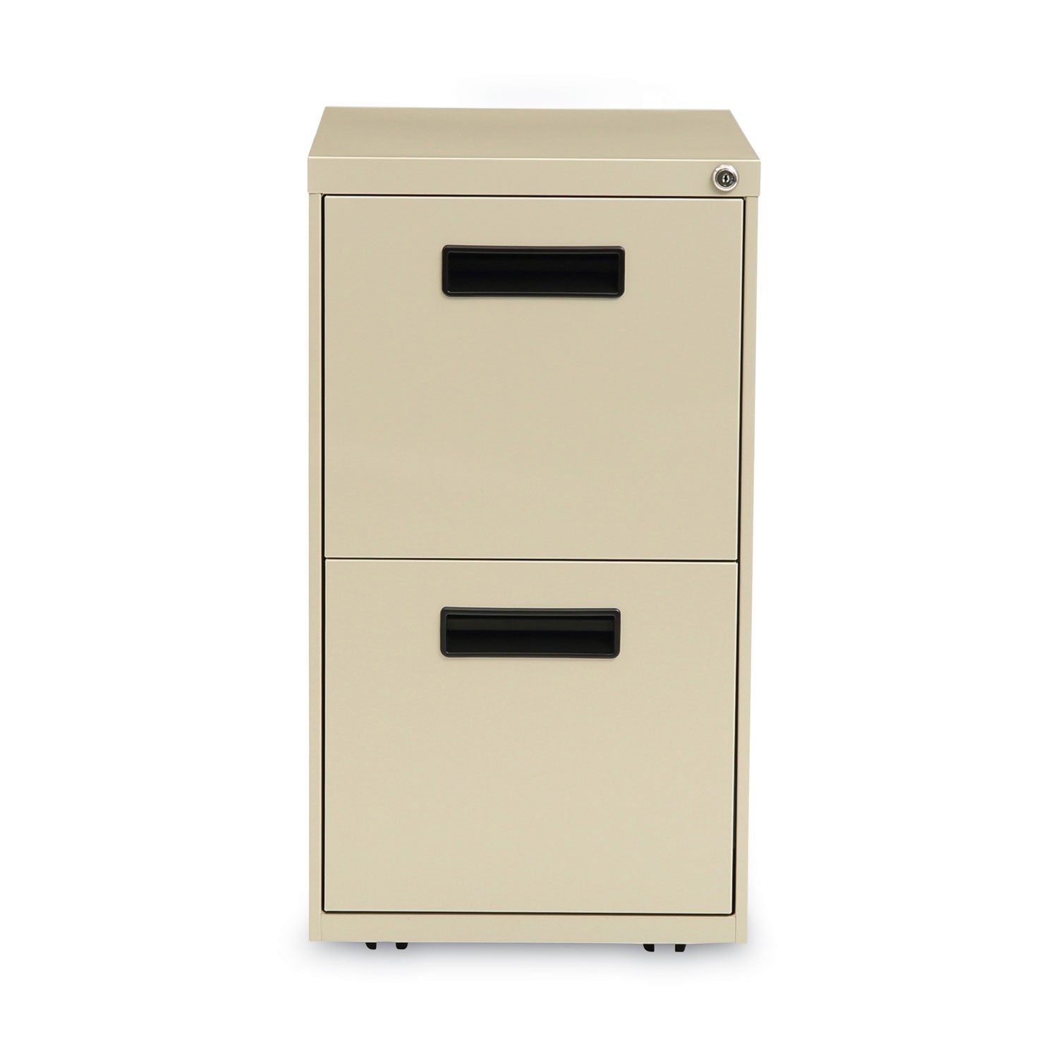 Alera® File Pedestal, Left Or Right, 2 Legal/letter-Size File Drawers, Putty, 14.96" X 19.29" X 27.75"