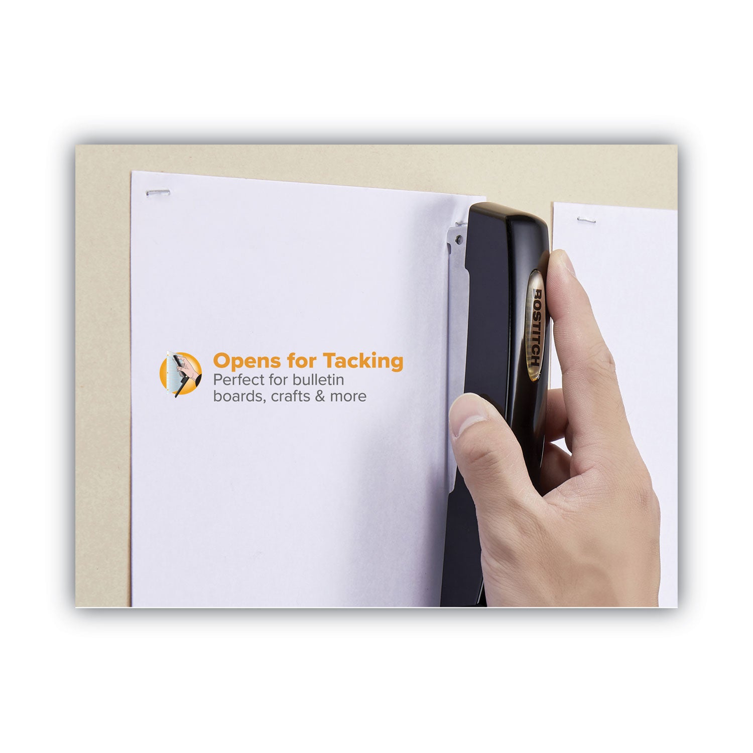 Bostitch® Professional Antimicrobial Executive Stapler, 20-Sheet Capacity, Black