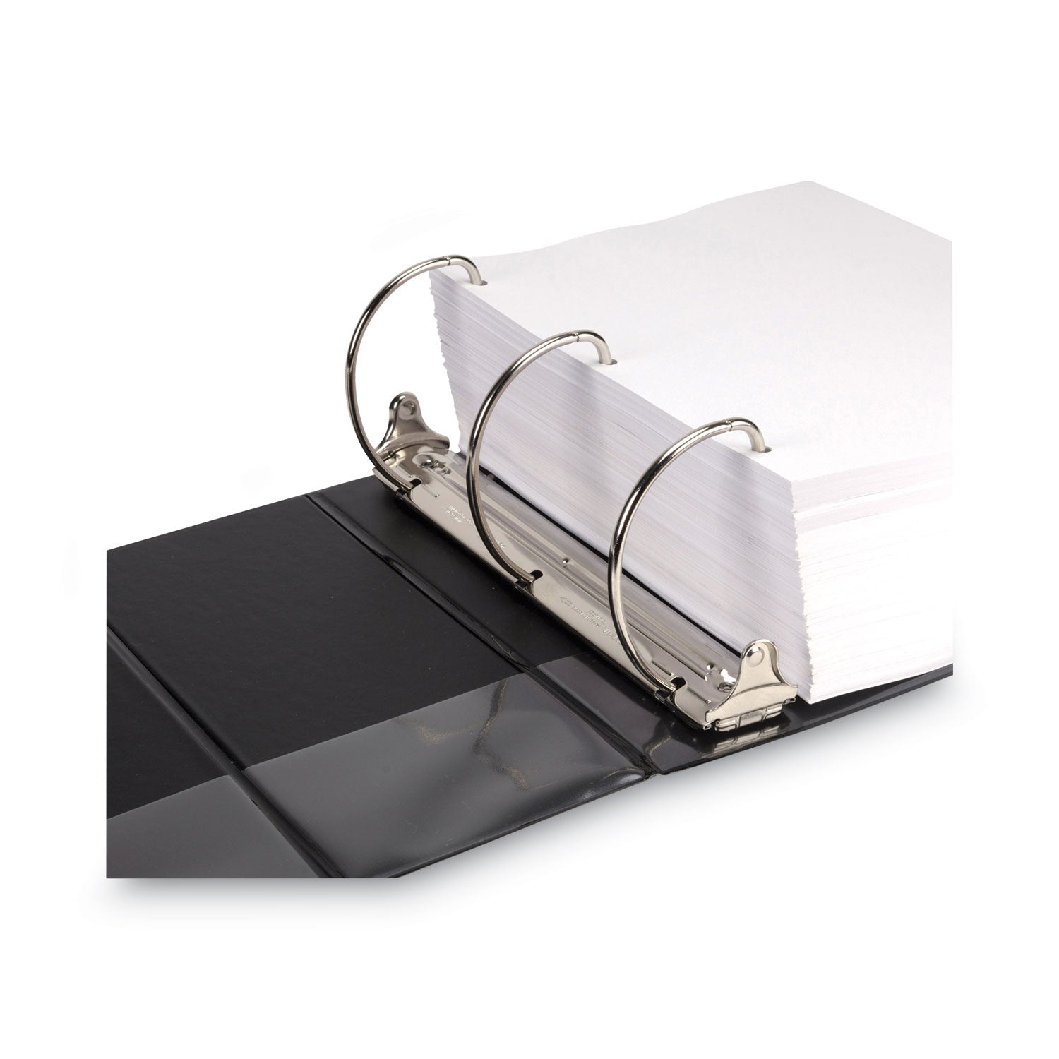 Samsill® Nonstick D-Ring View Binder, 3 Rings, 6" Capacity, 11 X 8.5, Black