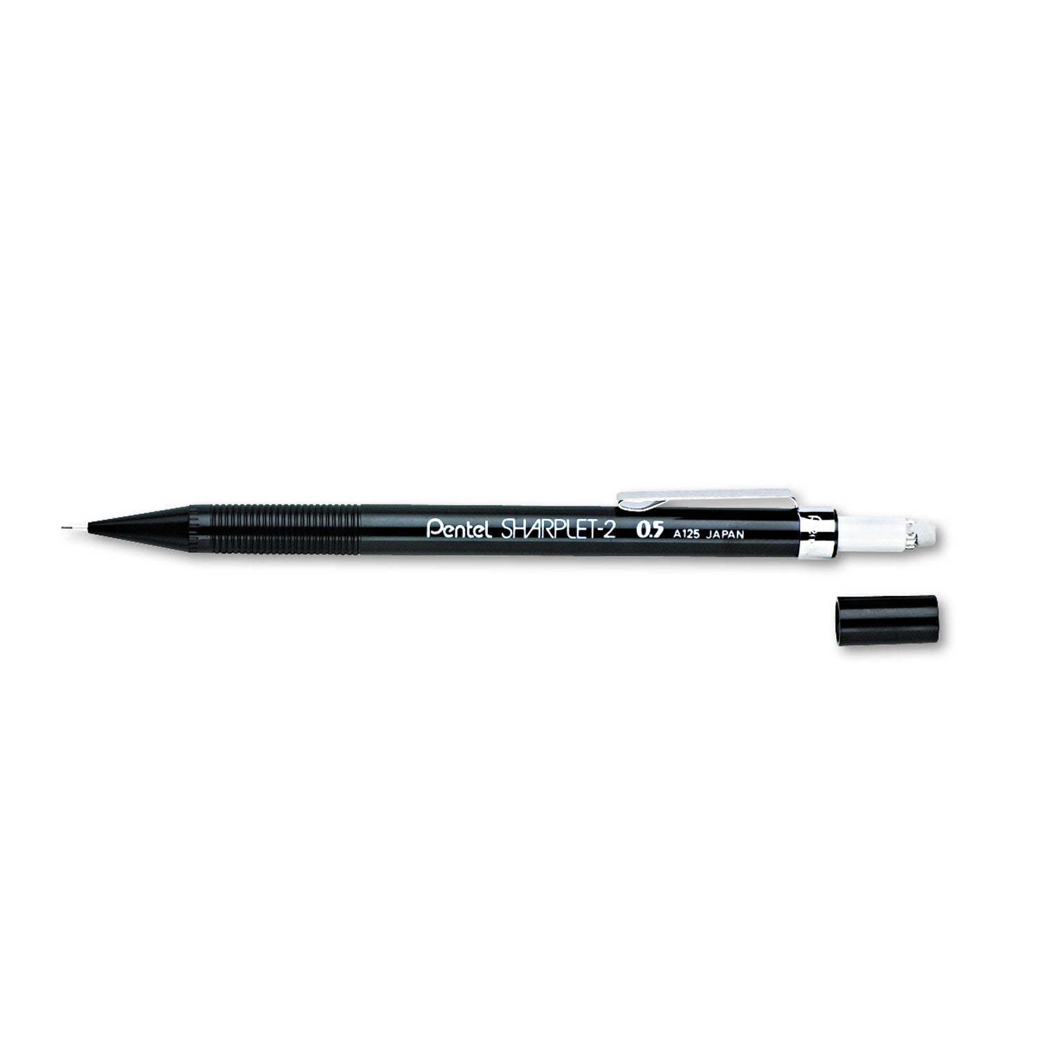 Pentel® Sharplet-2 Mechanical Pencil, 0.5 mm, HB (#2), Black Lead, Black Barrel