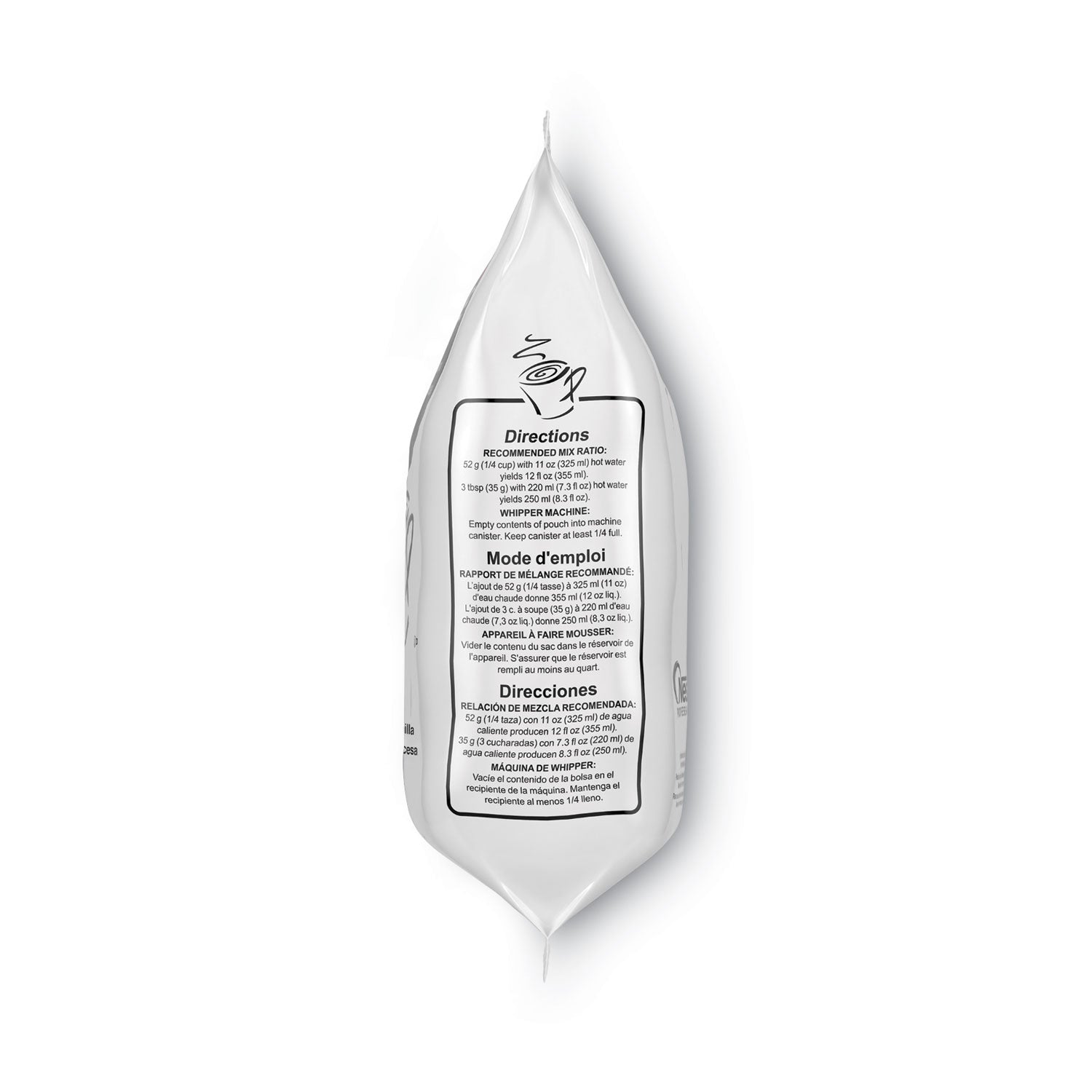 Nescafé® Frothy Coffee Beverage, French Vanilla, 2 Lb Bag, 6/Carton