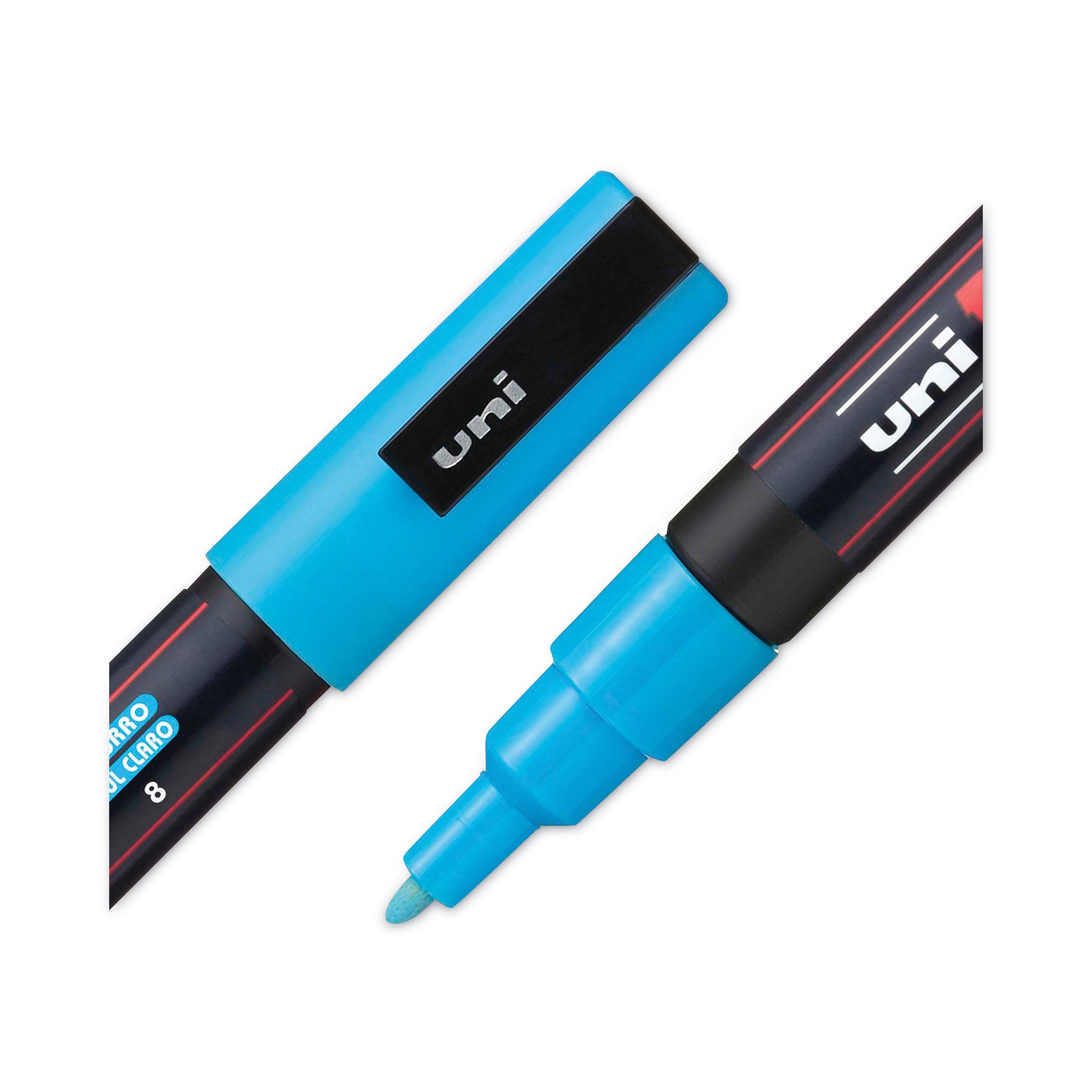 POSCA™ Water-Based Paint Markers, Fine Bullet Tip, Assorted Colors, 8/Pack