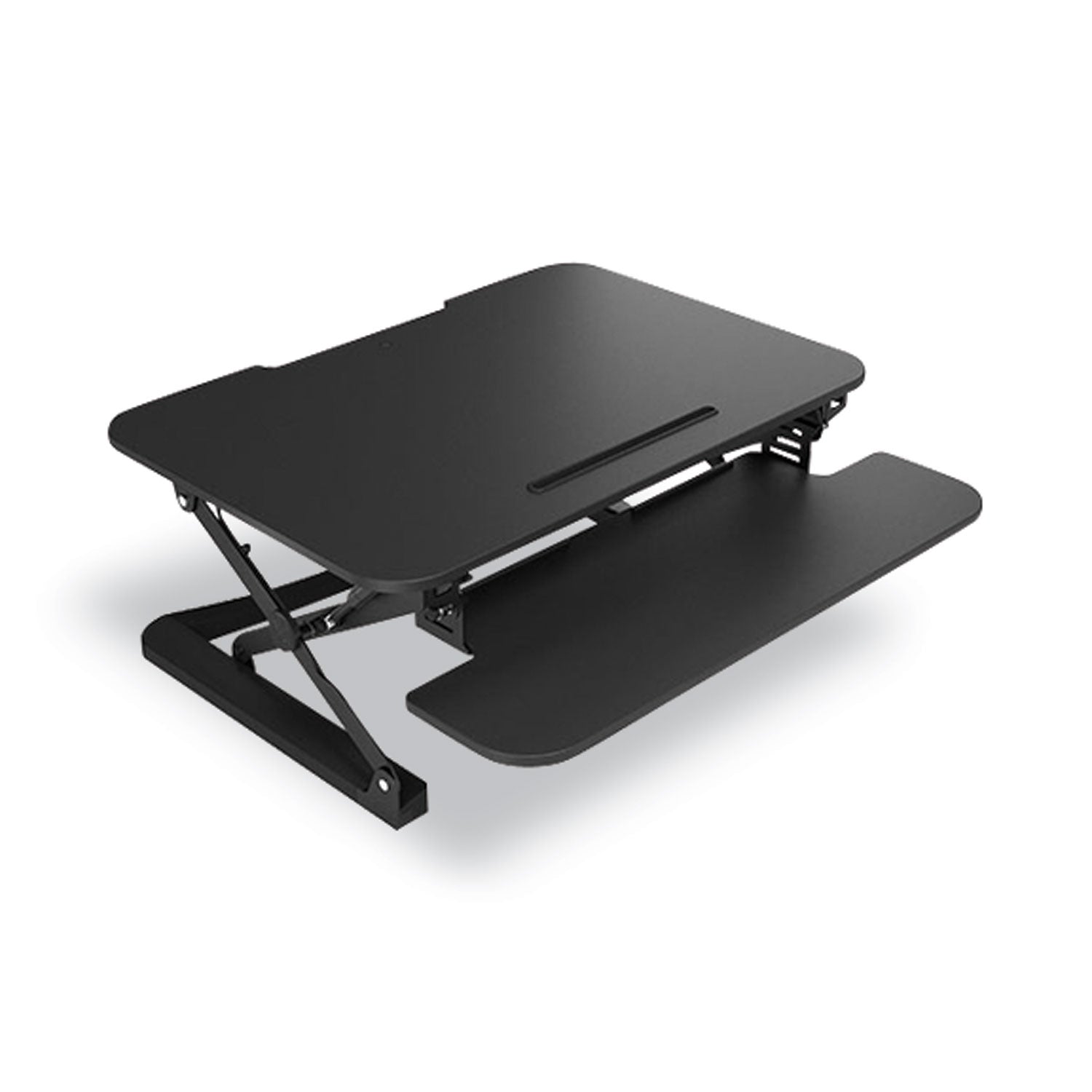 NXT Technologies™ Adjustable Sit/Stand Workstation Riser, 35" x 32" x 5.9" to 19.6", Black
