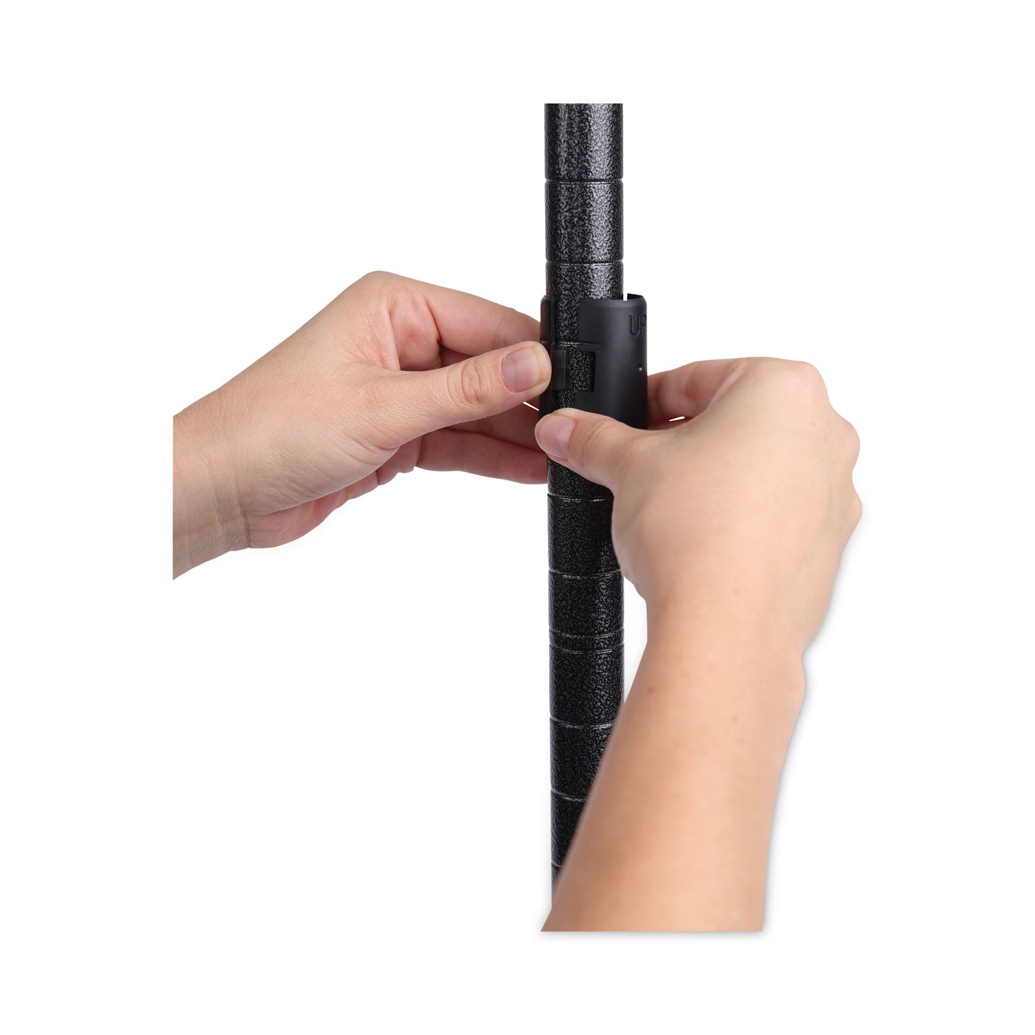 Alera® All-Purpose Wire Shelving Starter Kit, Four-Shelf, 60w x 24d x 72h, Black Anthracite Plus