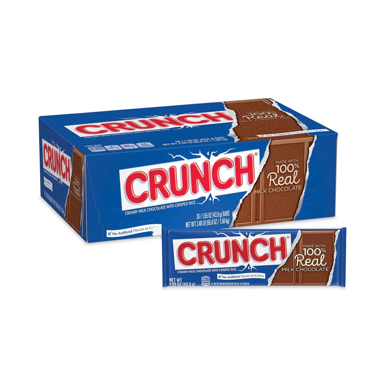 Crunch Bar, Individually Wrapped, 1.55 oz, 36/Carton Nestlé® Flipcost