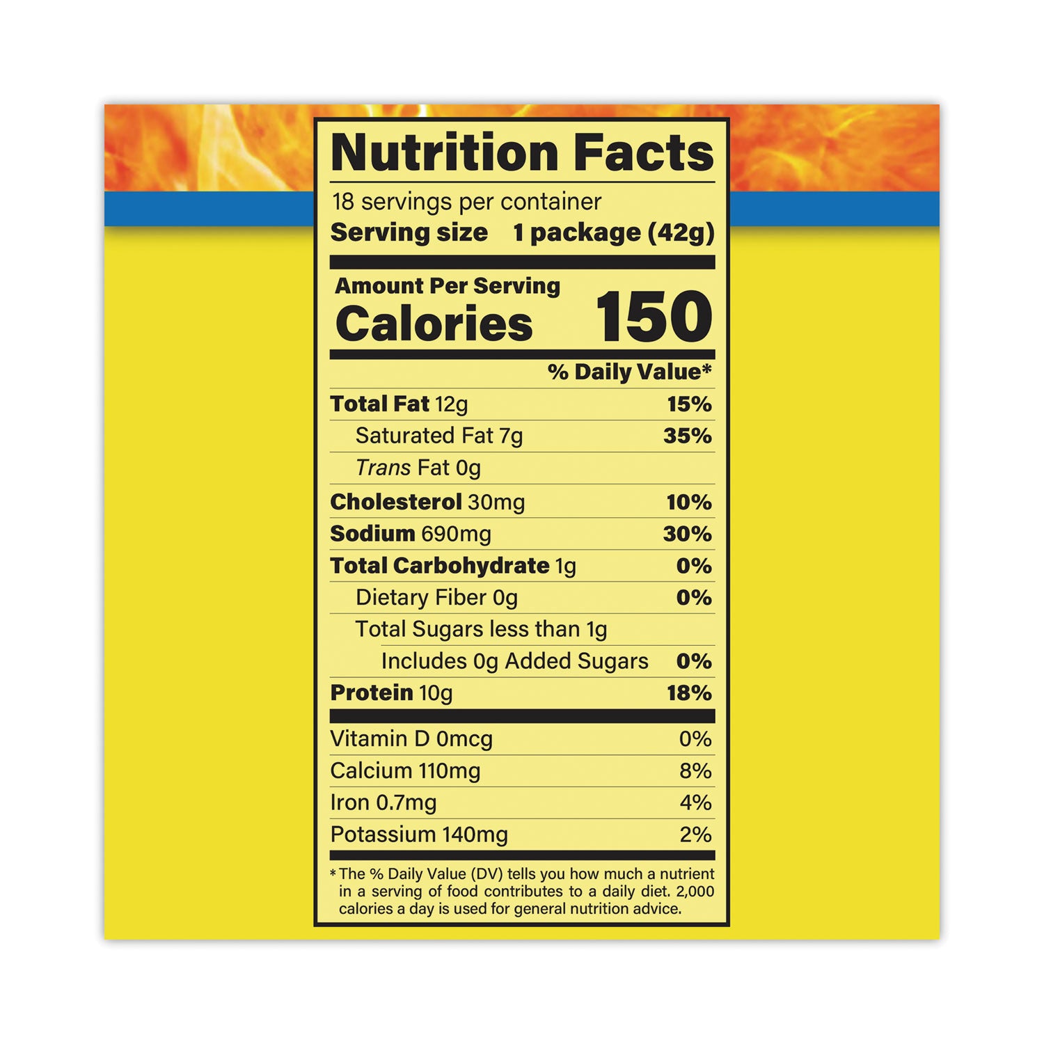 Slim Jim® Beef and Cheese Meat Sticks, 1.5 oz, 18/Carton