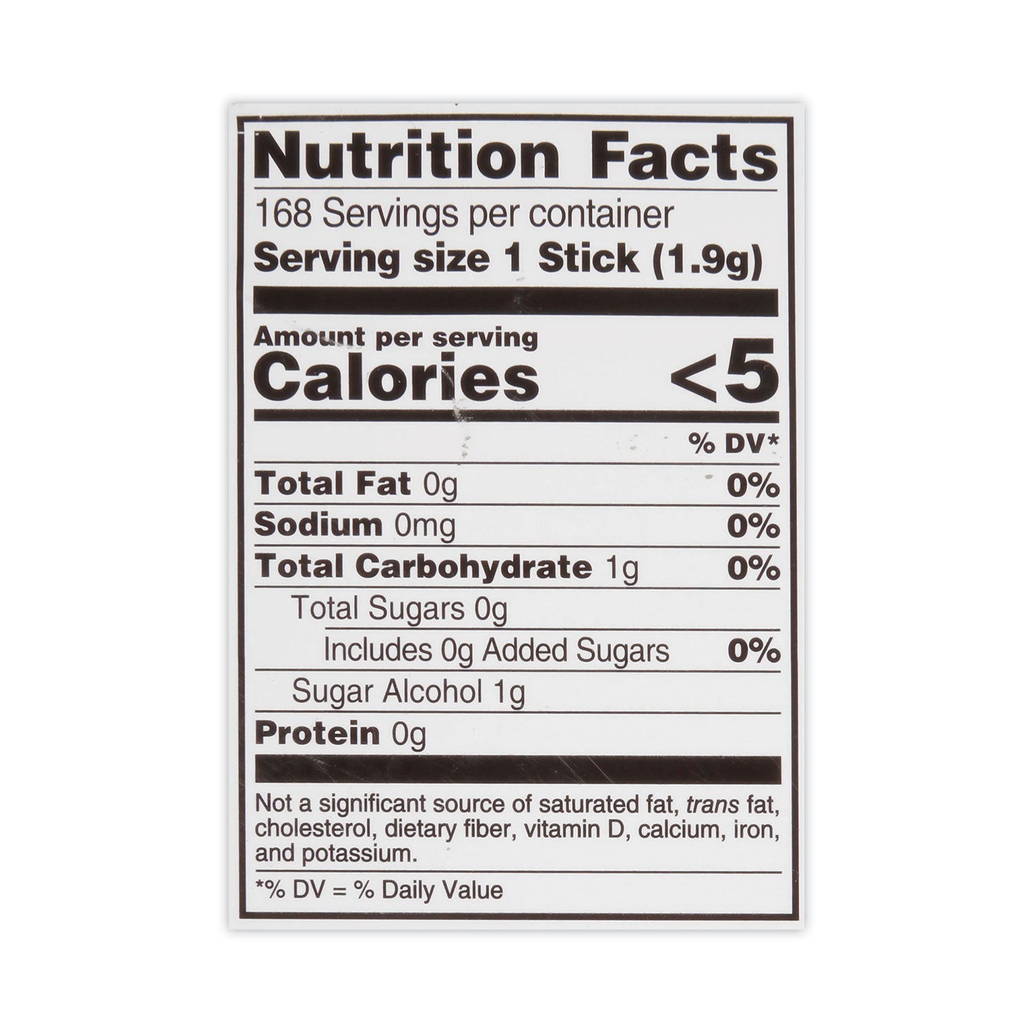 Trident® Sugar-Free Gum, Wintergreen, 14 Sticks/Pack, 12 Packs/Carton