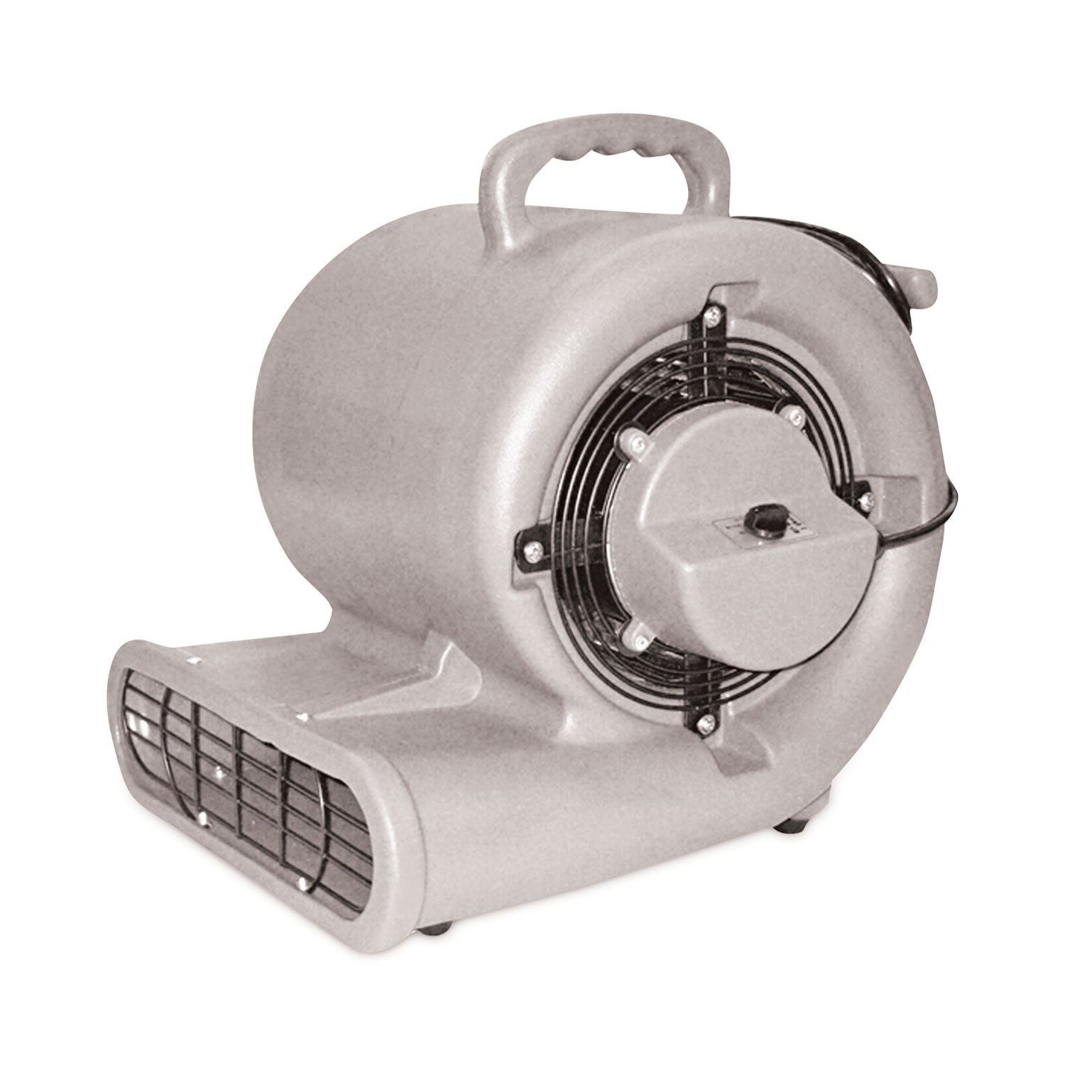 Mercury Floor Machines Air Mover, Three-Speed, 1,500 Cfm, Gray, 20 Ft Cord