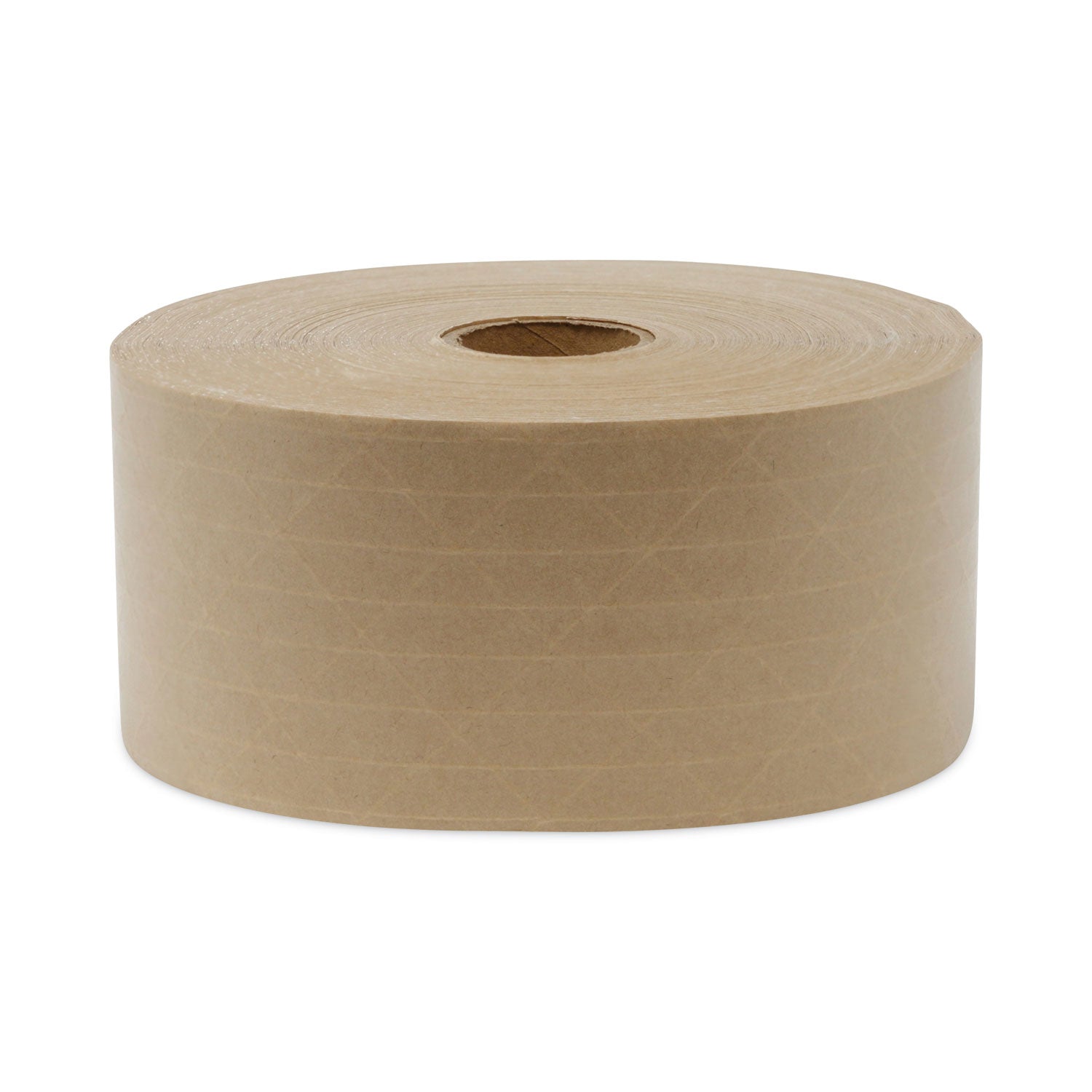 General Supply Glass-Fiber Reinforced Gummed Kraft Sealing Tape, 3" Core, 3" X 450 Ft, Brown, 10/carton