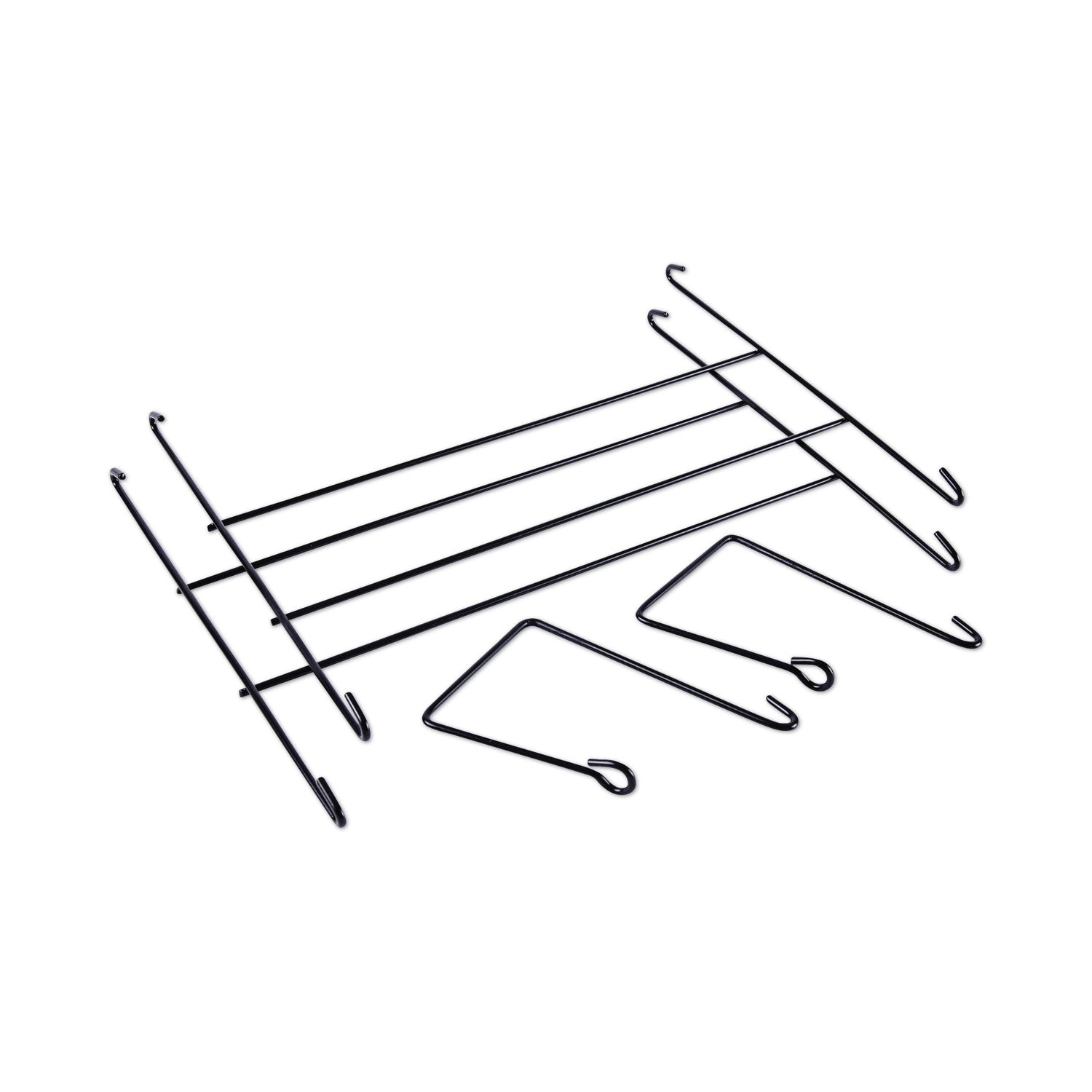 Universal® Mesh Three-Pack Wall Files, 3 Sections, Letter Size, 14.13" x 3.38" x 8.5", Black