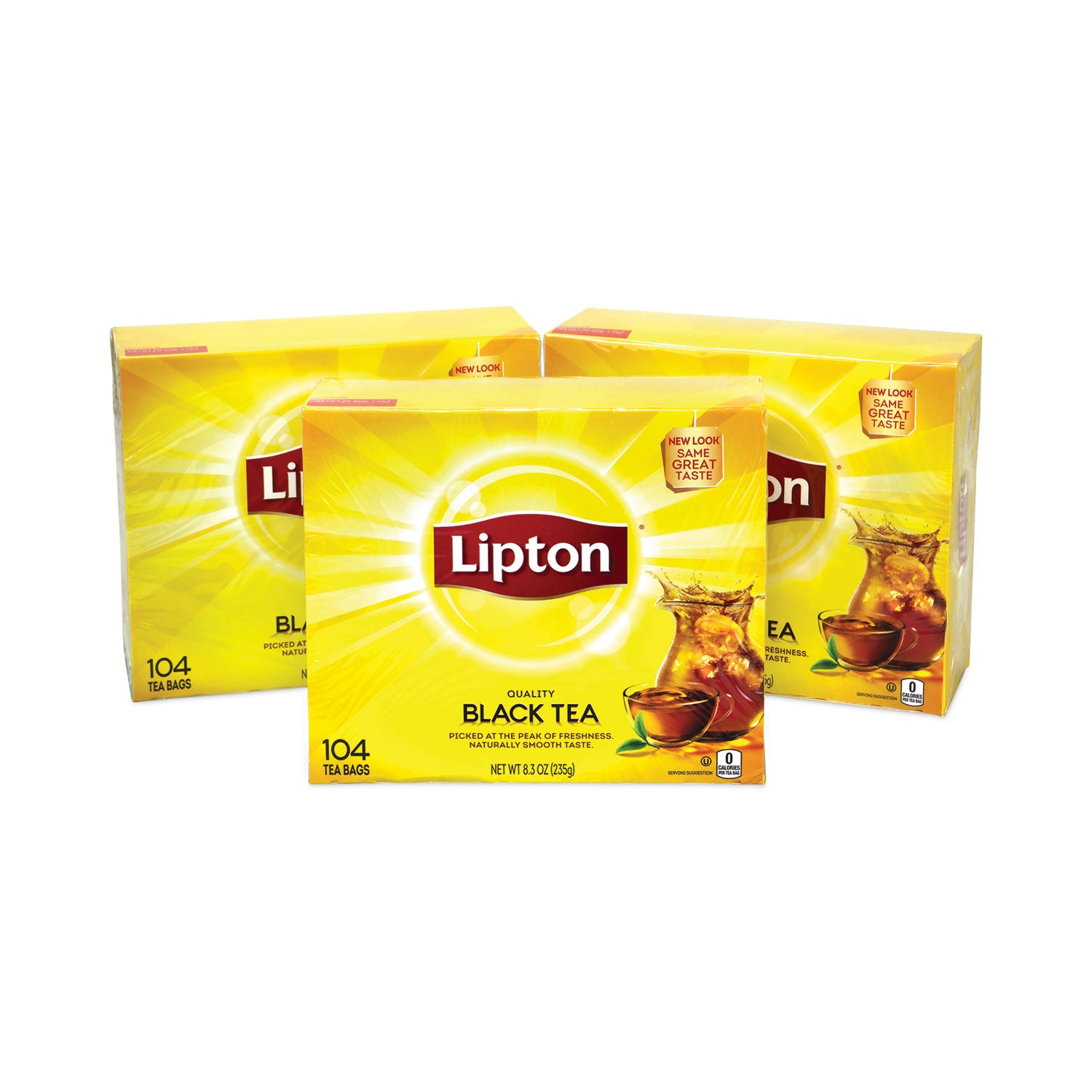 Lipton® Tea Bags, Black, 0.07 oz Bags, 312 Bags/Carton