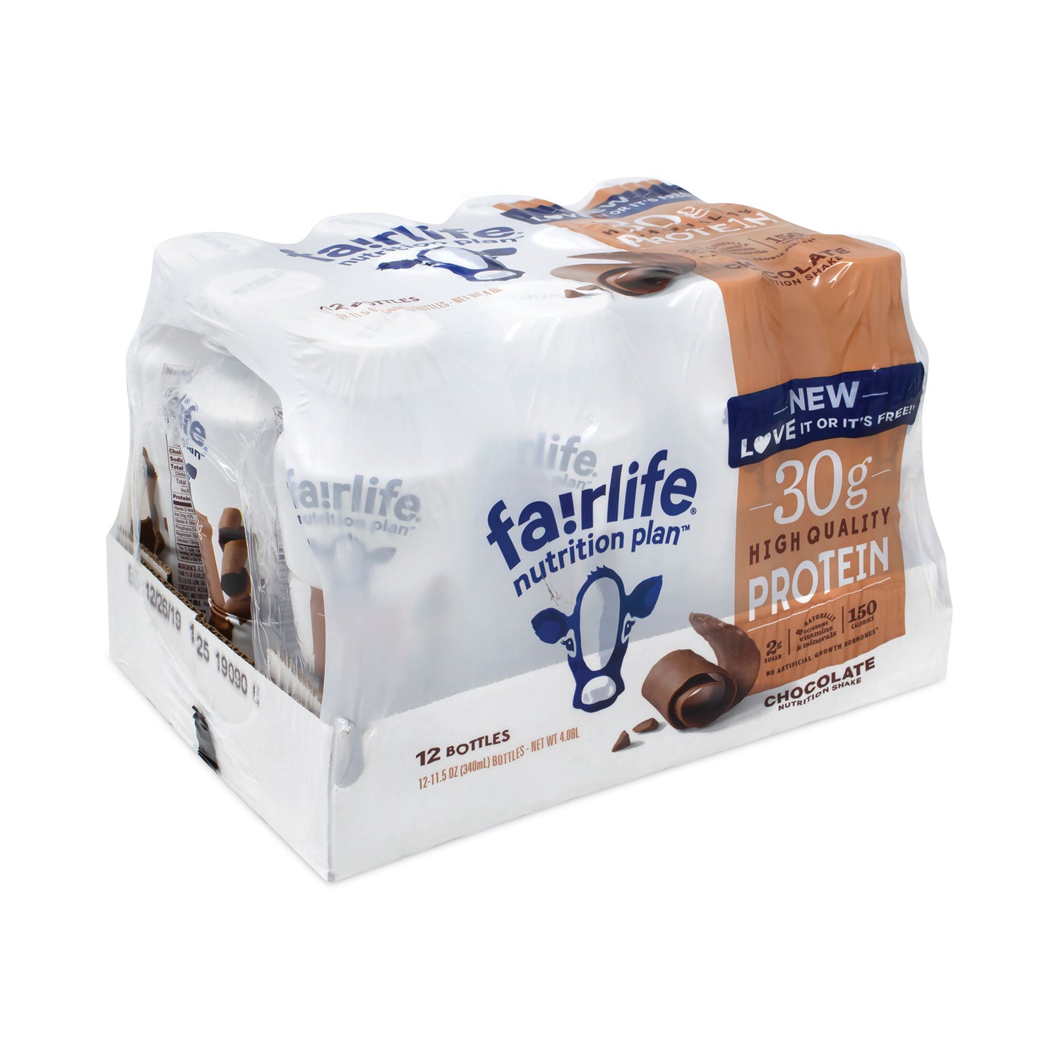 Fairlife® High Protein Chocolate Nutrition Shake, 11.5 oz Bottle, 12/Carton