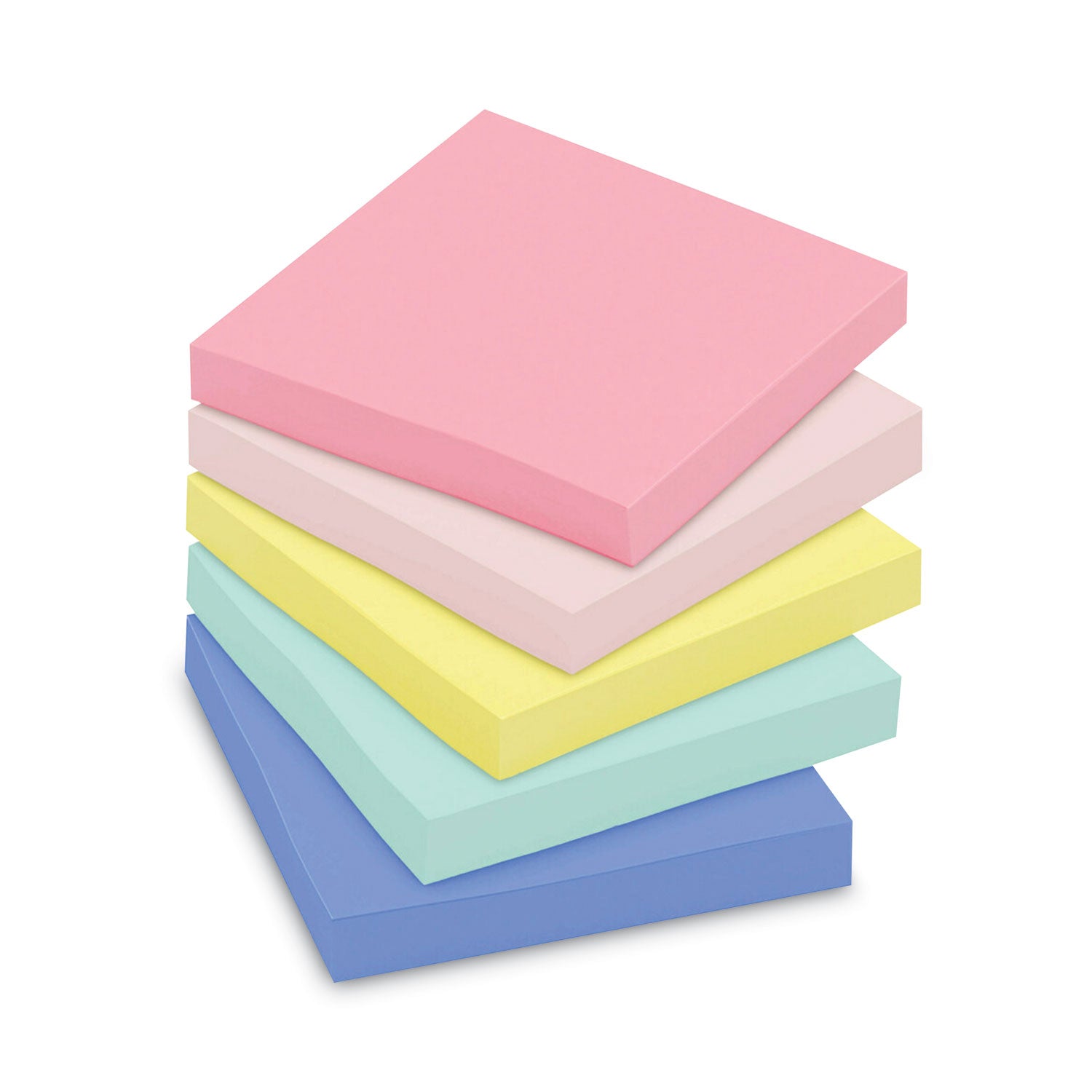 Post-it® Greener Notes Original Recycled Note Pads, 3" x 3", Sweet Sprinkles Collection Colors, 100 Sheets/Pad, 12 Pads/Pack