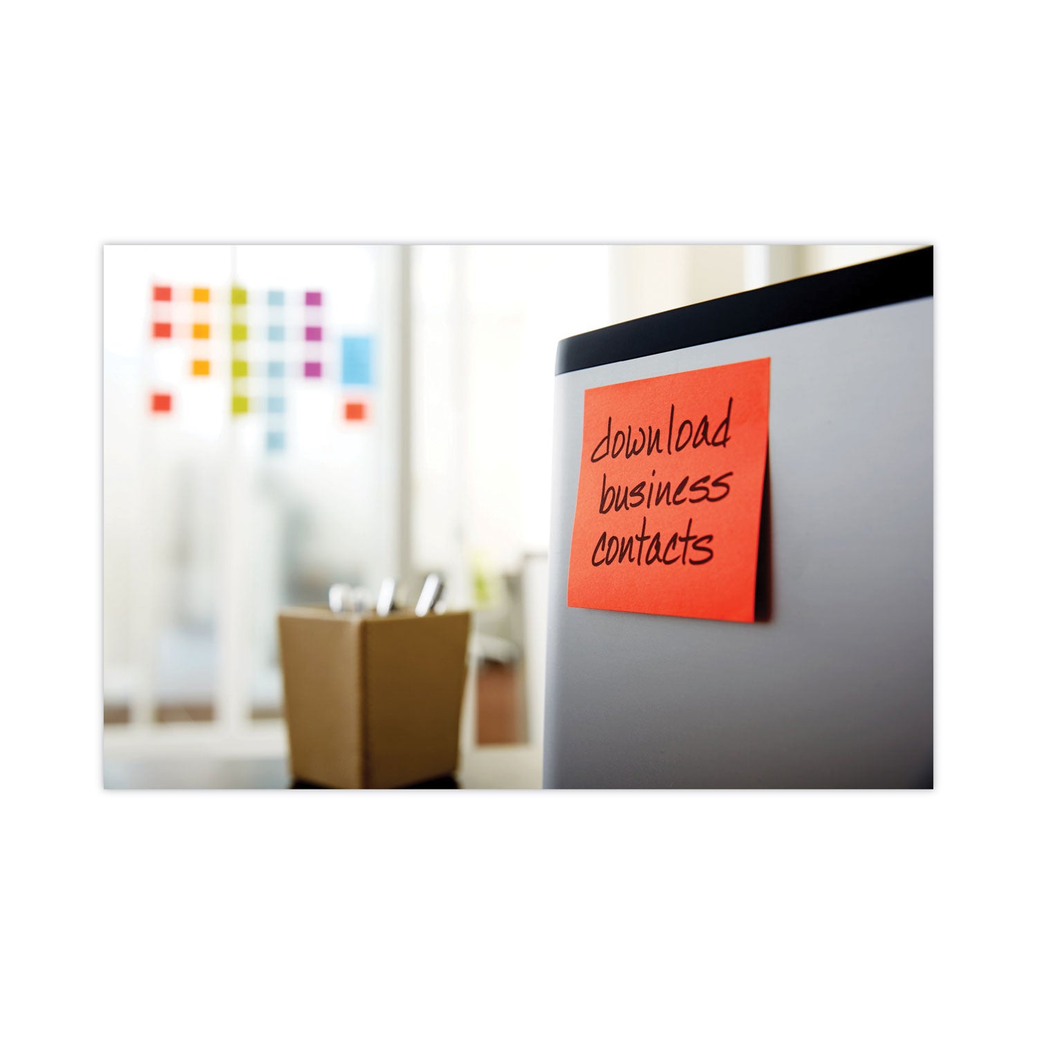 Post-it® Notes Super Sticky Pads in Playful Primary Collection Colors, Cabinet Pack, 3" x 3", 70 Sheets/Pad, 24 Pads/Pack