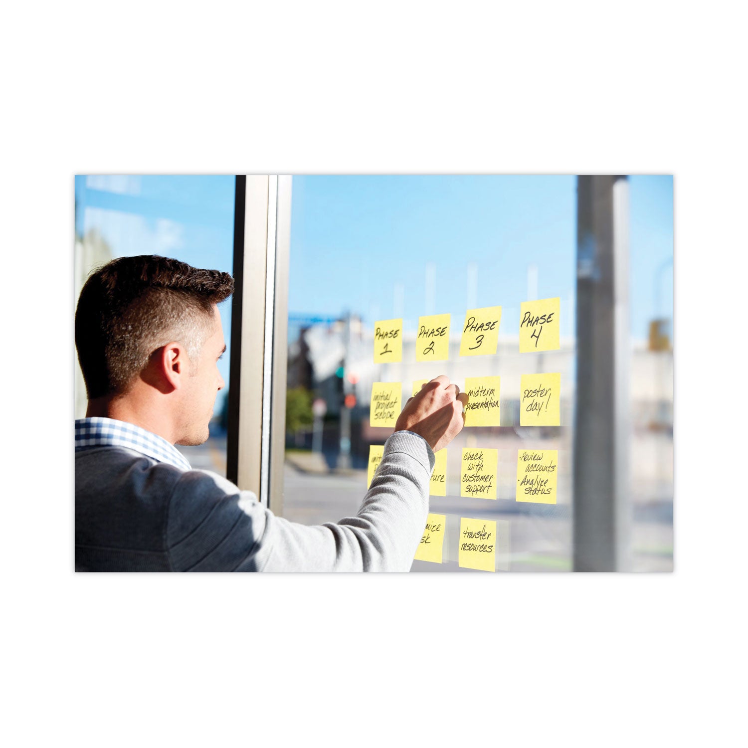 Post-it® Notes Super Sticky Pads in Canary Yellow, Cabinet Pack, 3" x 3", 90 Sheets/Pad, 24 Pads/Pack