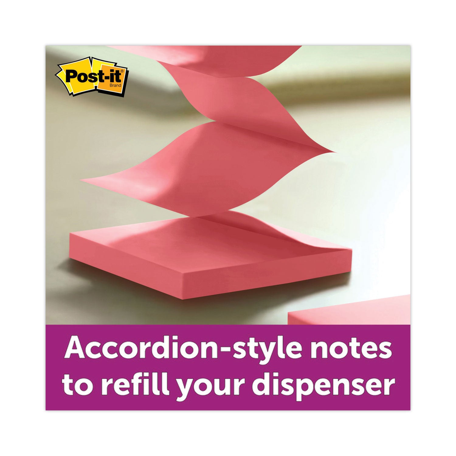 Post-it® Dispenser Notes Original Pop-up Notes Value Pack, 3" x 3", (8) Canary Yellow, (6) Poptimistic Collection Colors, 100 Sheets/Pad, 14 Pads/Pack