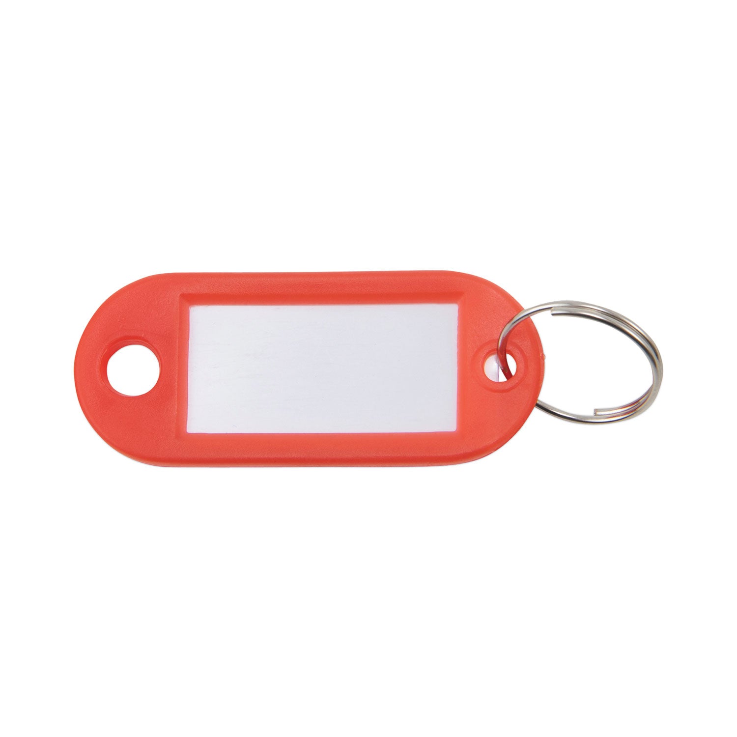 Advantus Key Tags Label Window, 0.88 X 0.19 X 2, Red, 6/pack