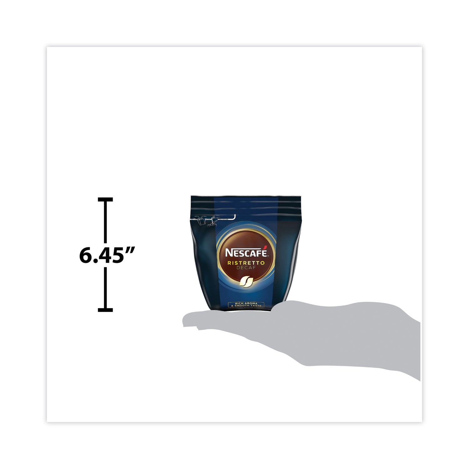 Nescafé® Ristretto Decaffeinated Blend Coffee, 8.8 oz Bag, 4/Carton
