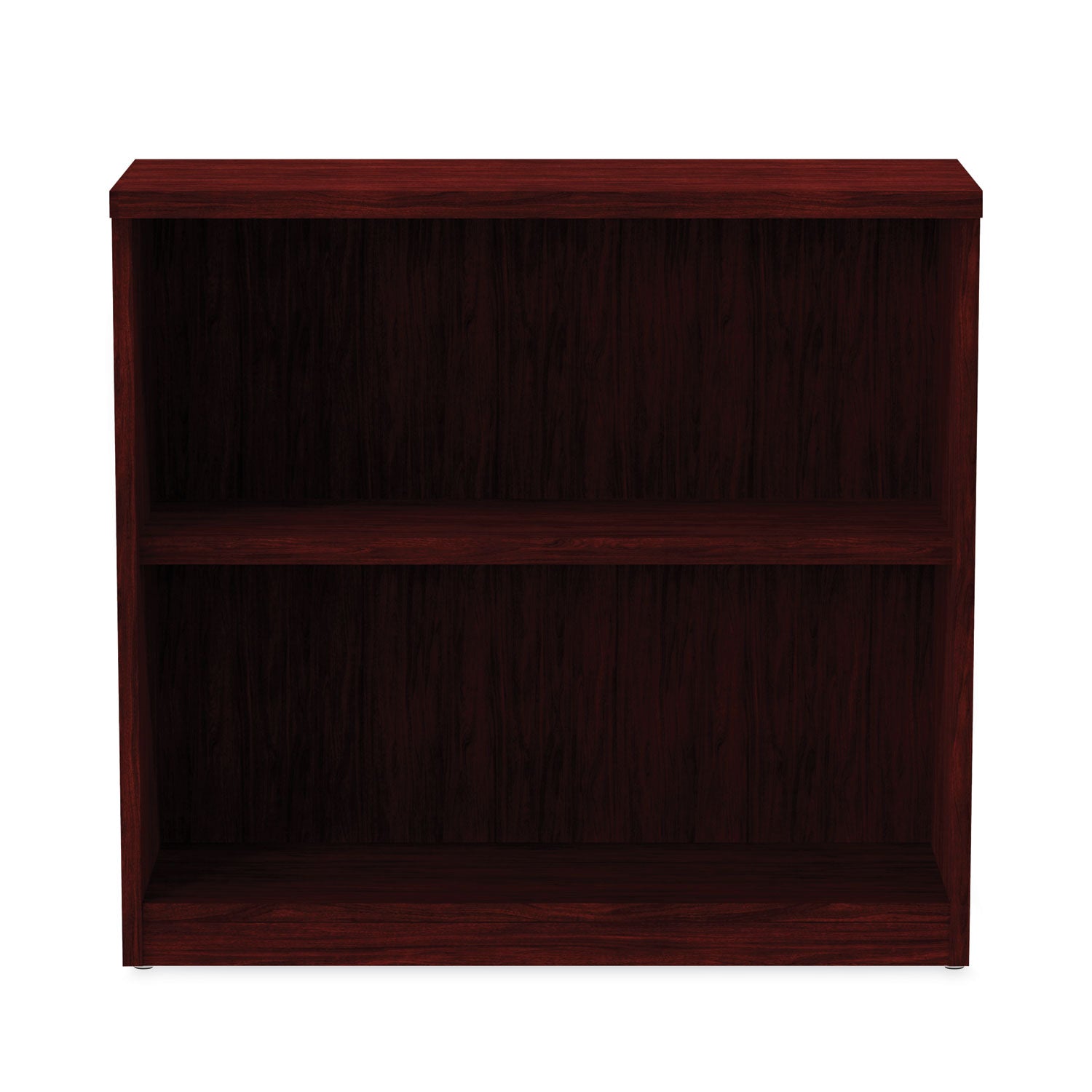 Alera® Alera Valencia Series Bookcase, Two-Shelf, 31.75w x 14d x 29.5h, Mahogany