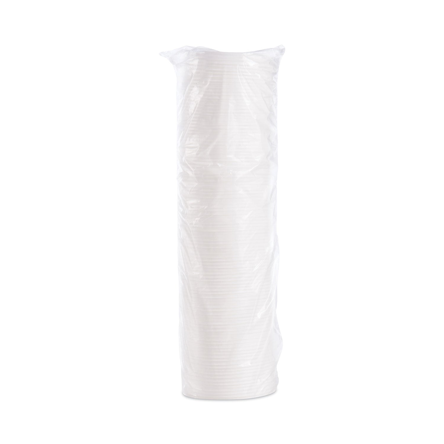 Dart® Plastic Lids, Vented, Fits 8 oz to 10 oz Hot/Cold Foam Cups, White, 100/Pack, 10 Packs/Carton