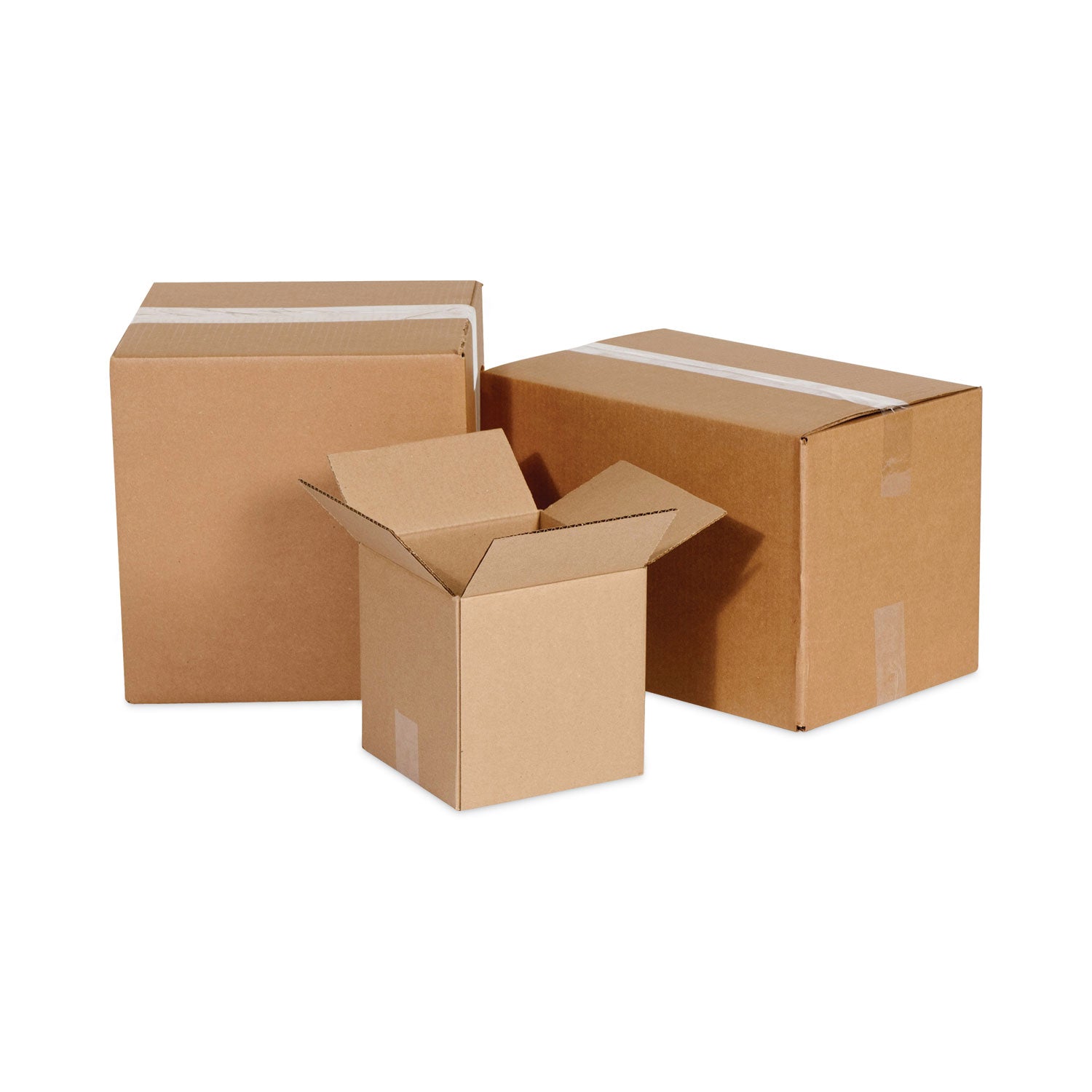 The Packaging Wholesalers® Shipping Boxes, Regular Slotted Container (RSC), 12" x 12" x 24", Brown Kraft, 25/Bundle