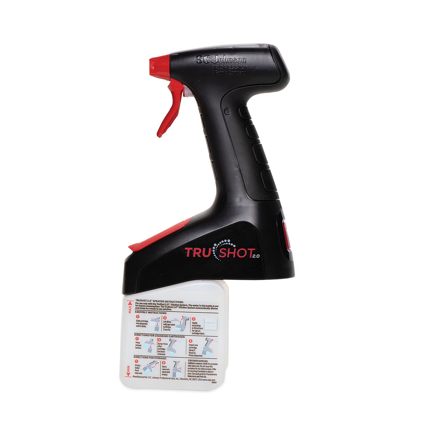 SC Johnson Professional® TruShot 2.0 Trigger Dispenser, Fits TruShot 2.0 Cartridges, 4/Carton