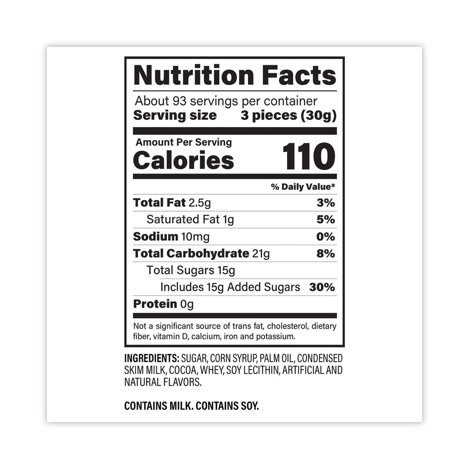 Tootsie Roll® Tub, Approximately 280 Individually Wrapped Rolls, 6.75 lb Tub