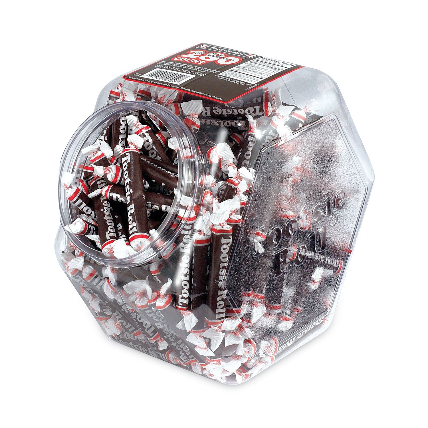 Tootsie Roll® Tub, Approximately 280 Individually Wrapped Rolls, 6.75 lb Tub