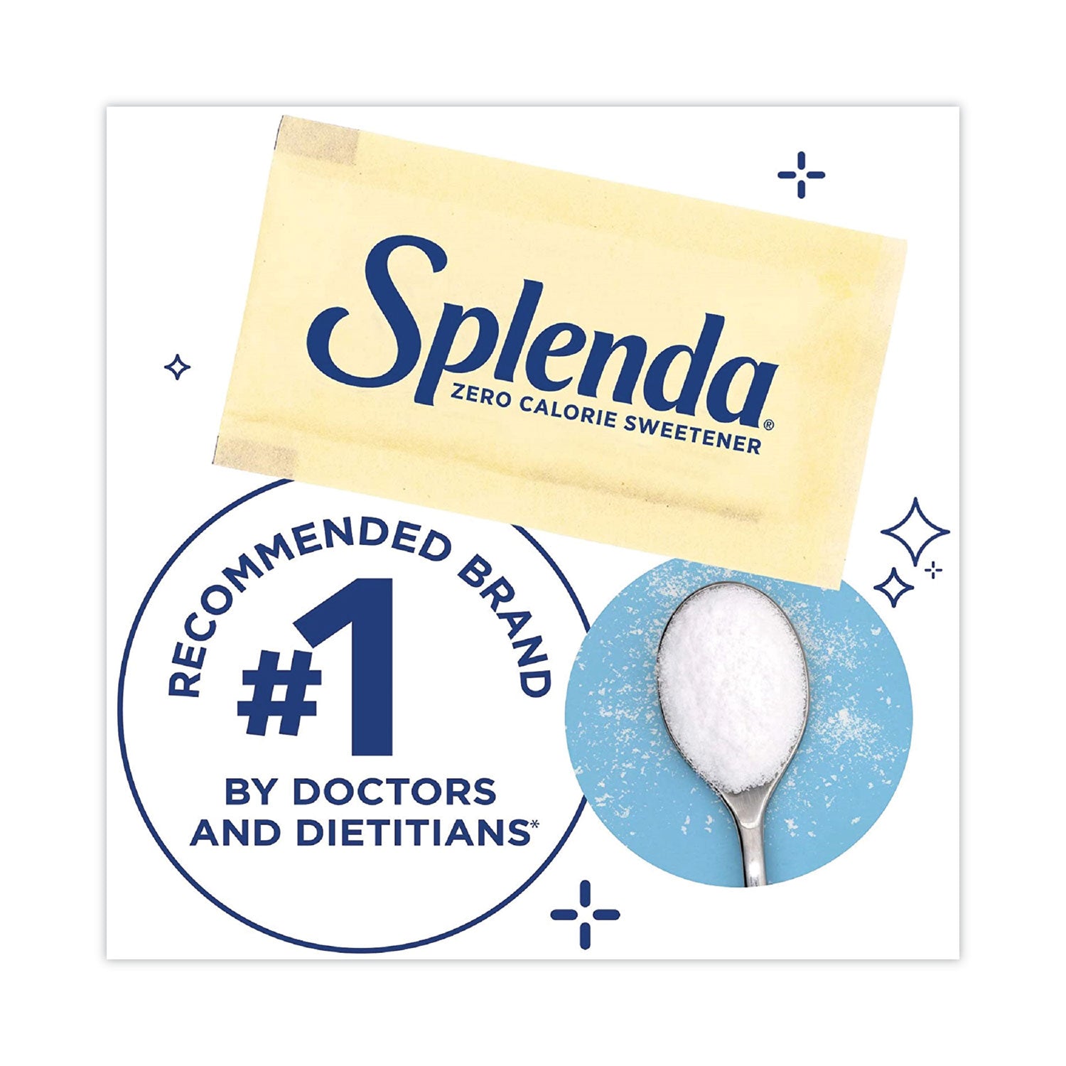 Splenda® No Calorie Sweetener, 0.04 oz Packet, 400/Box, 6 Boxes/Carton