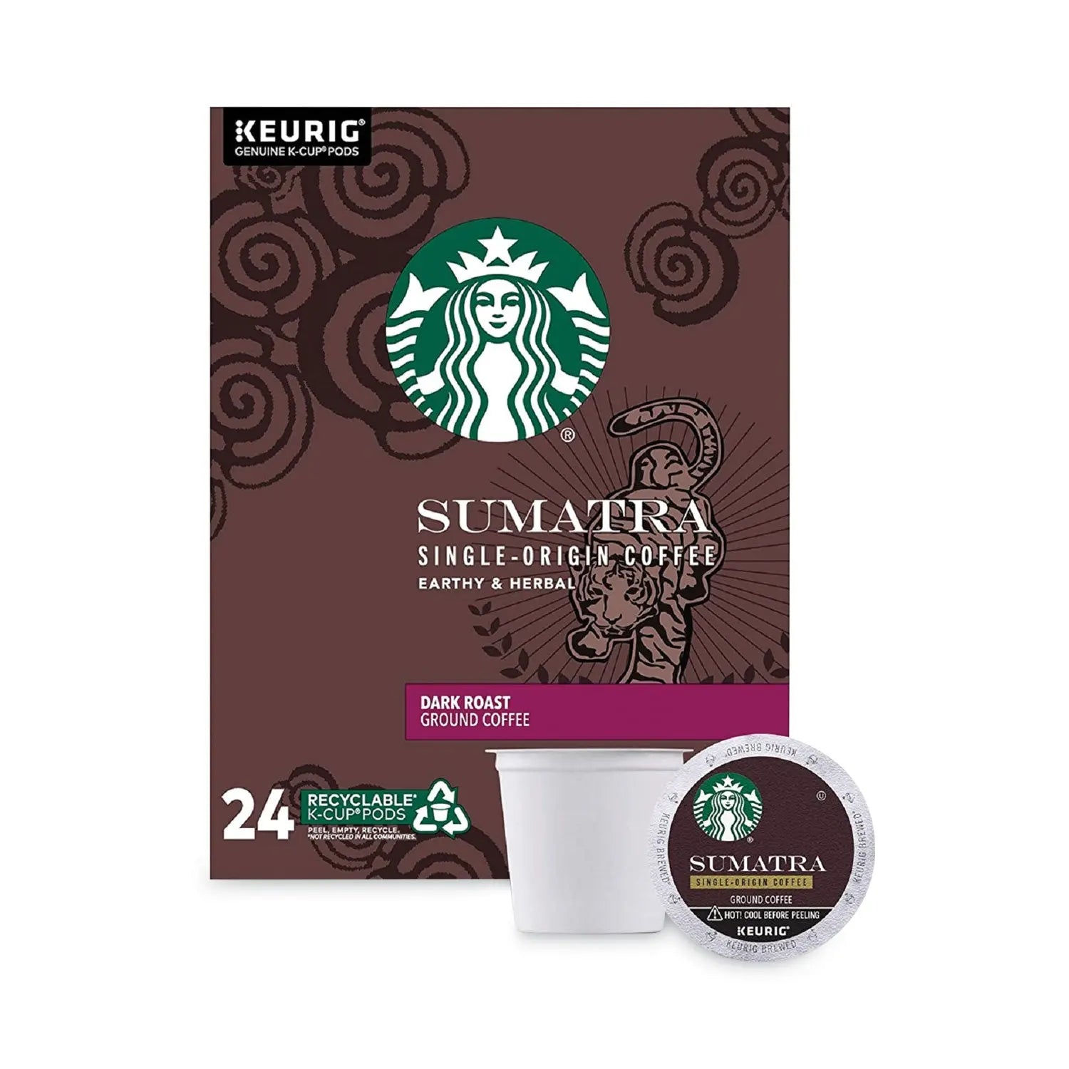 Sumatra Coffee K-Cups, Sumatra, 0.4 oz K-Cup, 96/Box Starbucks® Flipcost