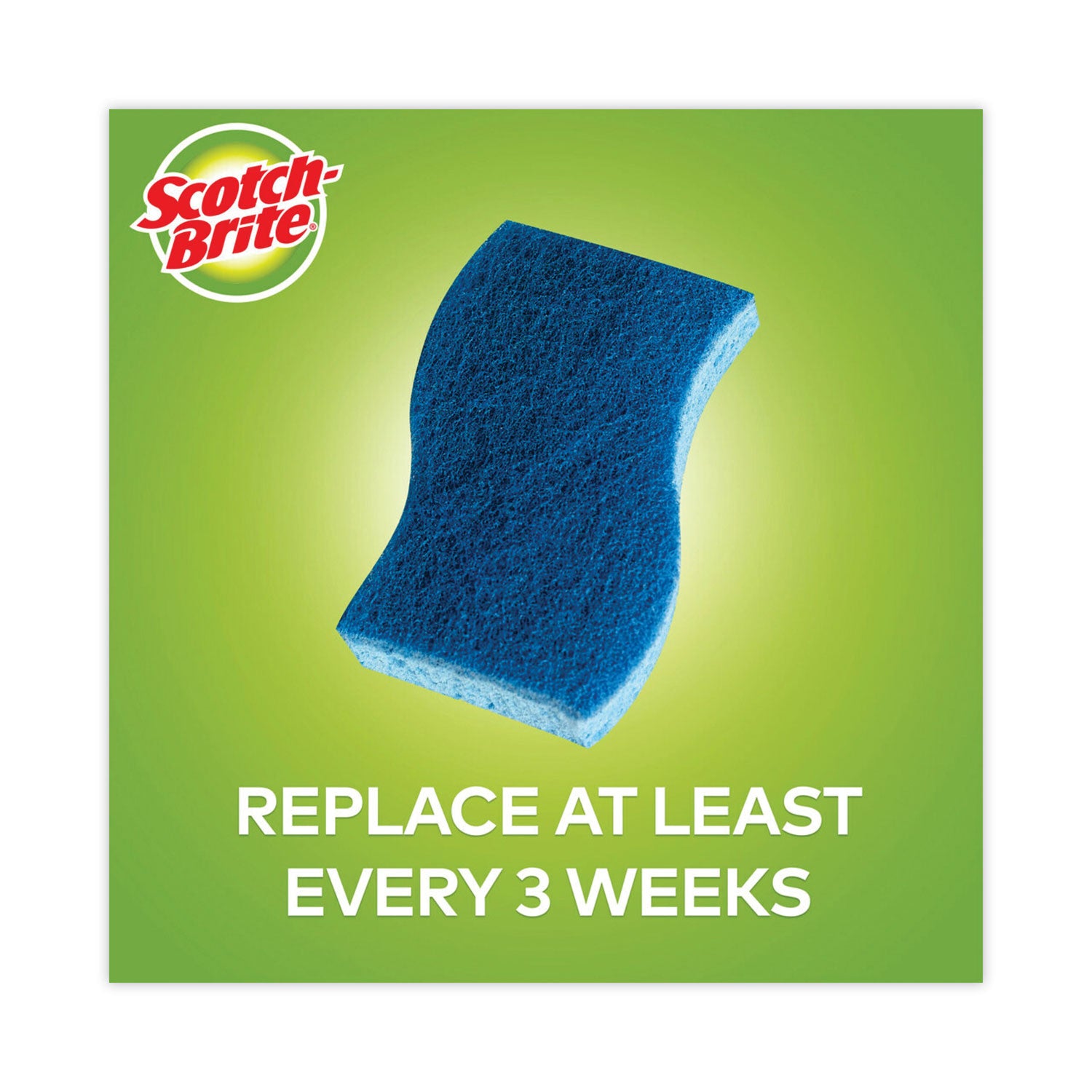 Scotch-Brite® Non-Scratch Multi-Purpose Scrub Sponge, 4.4 X 2.6, 0.8" Thick, Blue, 6/pack