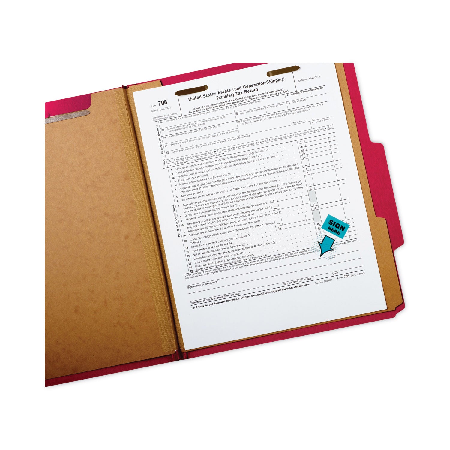 Post-it® Flags Arrow Message 1" Page Flags,  200 "Sign Here", 48 Arrow, Four Colors, 248/Pack