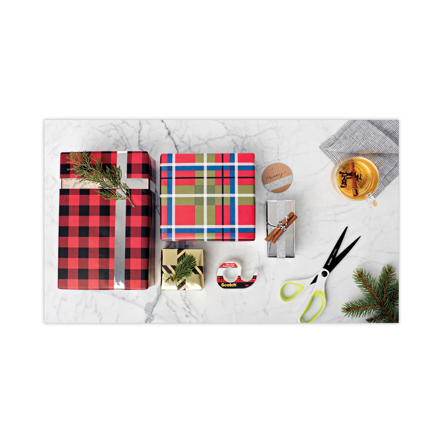 Scotch® Transparent Tape, 3" Core, 0.75" X 72 Yds, Transparent, 2/pack