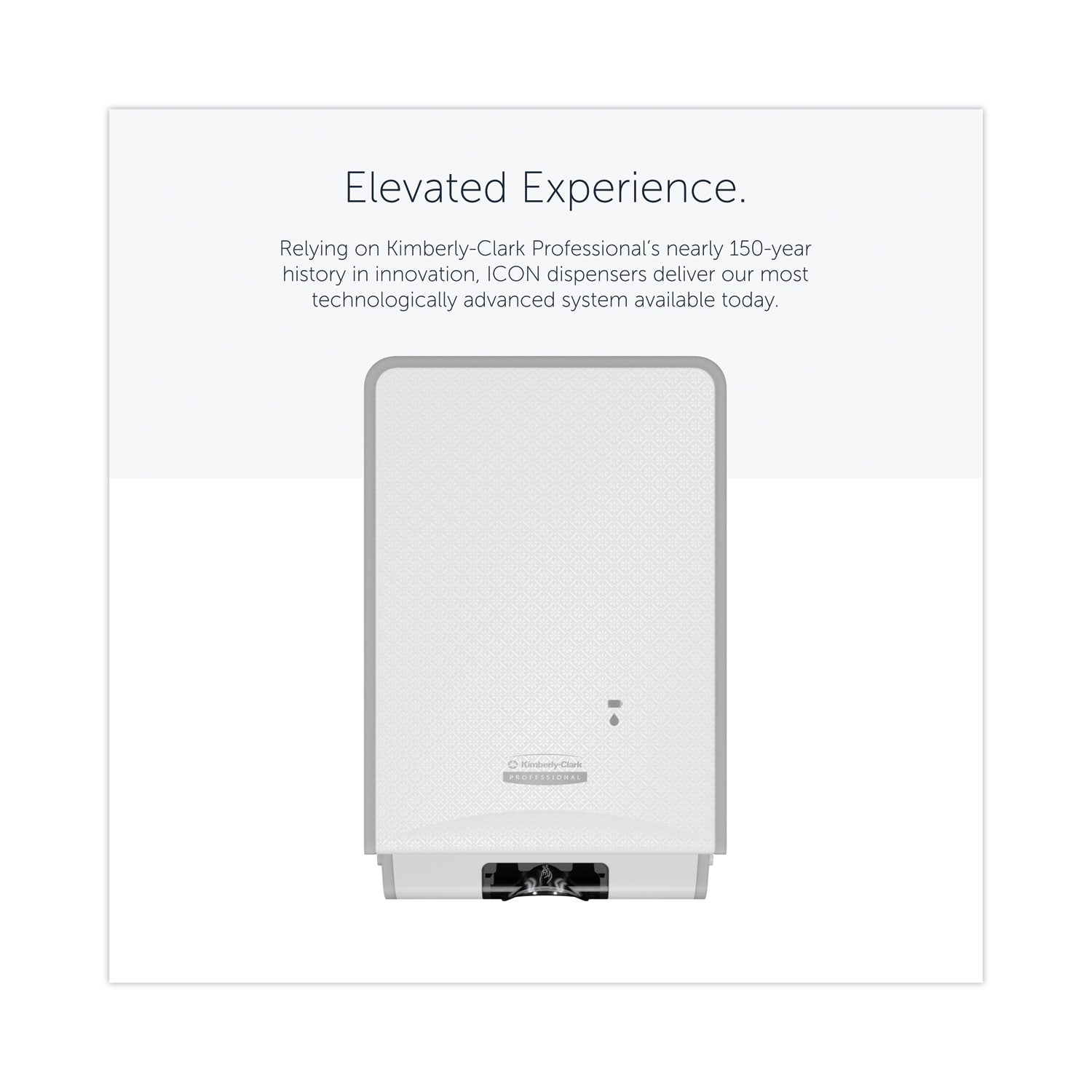 Kimberly-Clark Professional* ICON Automatic Soap and Sanitizer Dispenser, 1.2 L, 8.06 x 14.18 x 4.75, White Mosaic