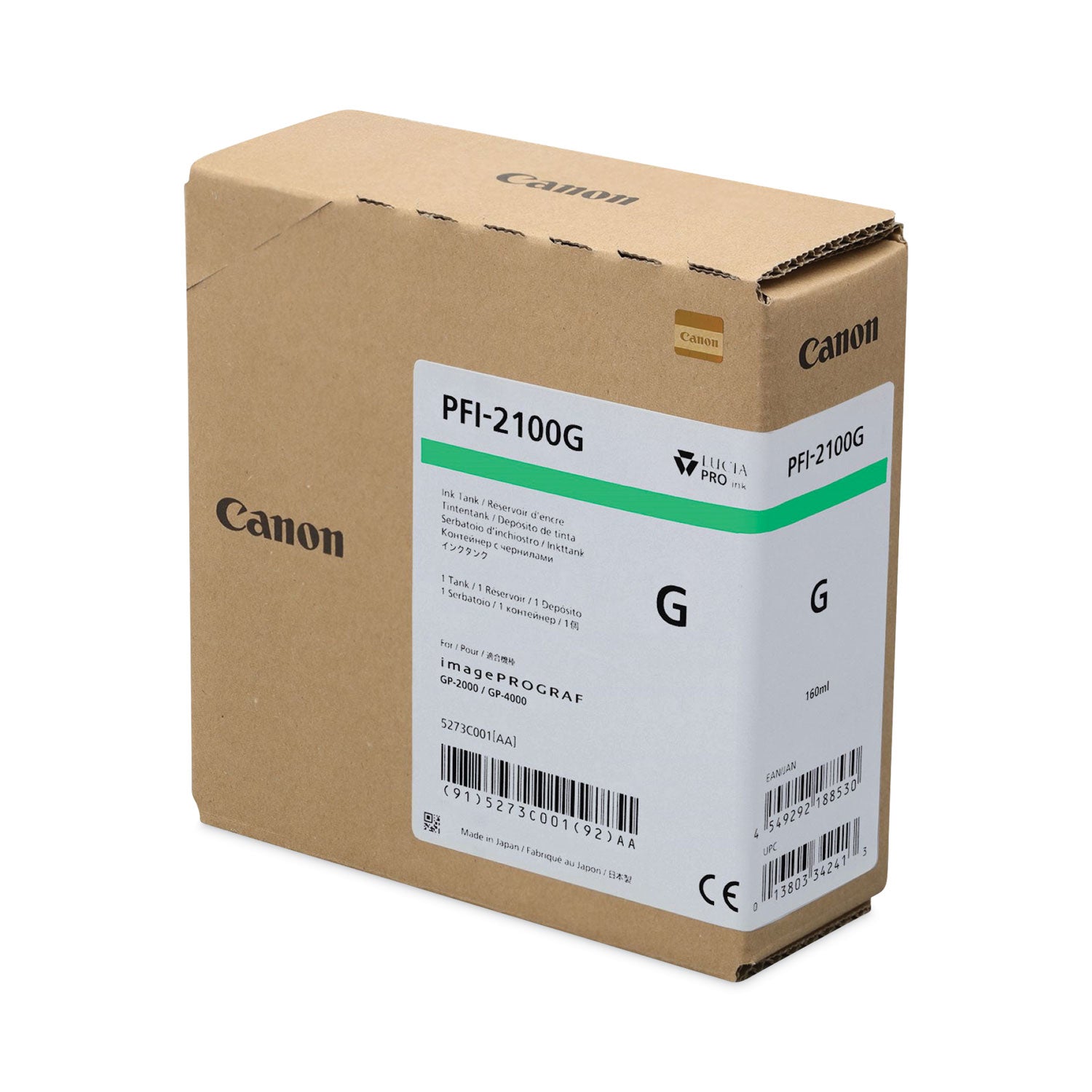 Canon® 5273C001AA (PFI-2100) Ink, Green