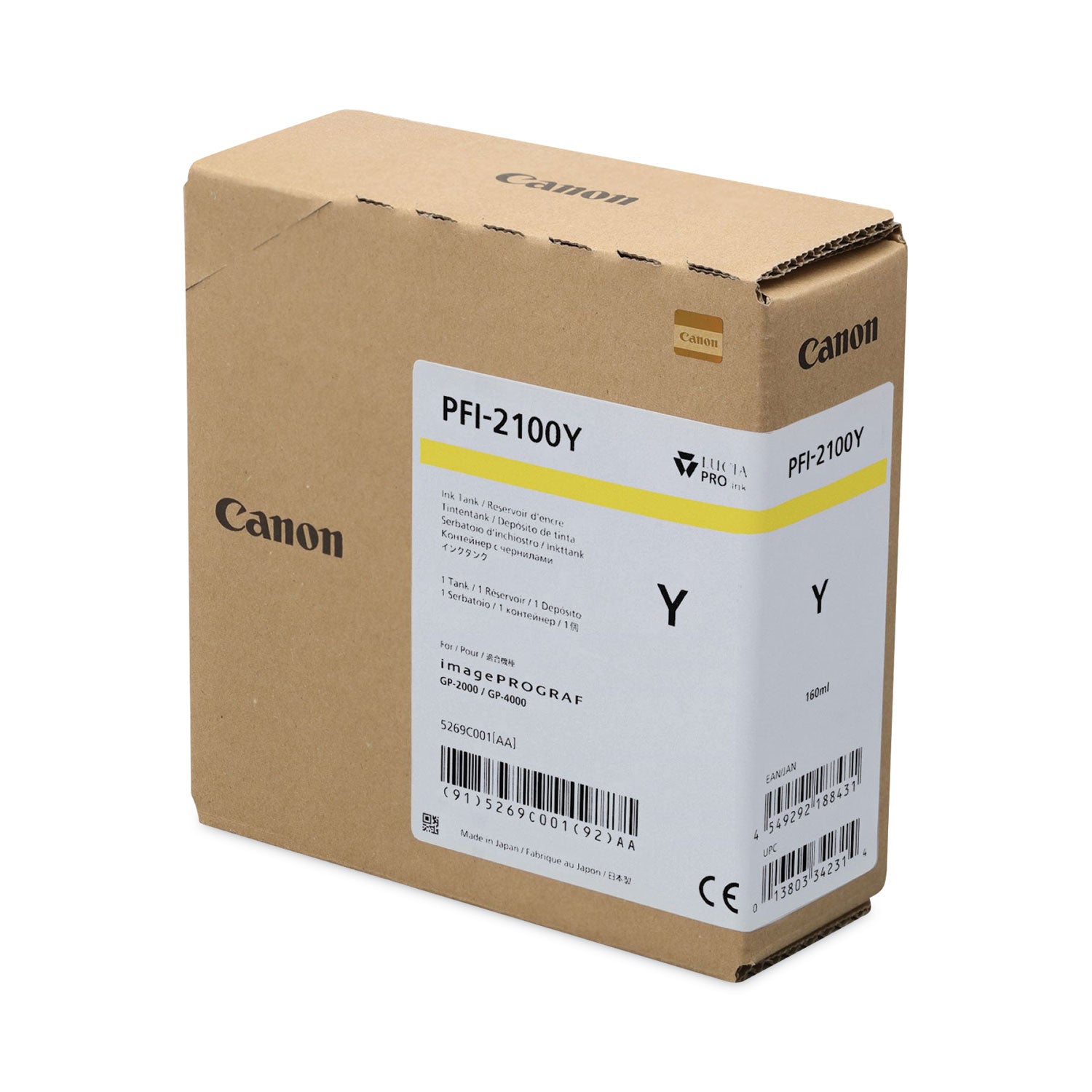 Canon® 5269C001AA (PFI-2100) Ink, Yellow