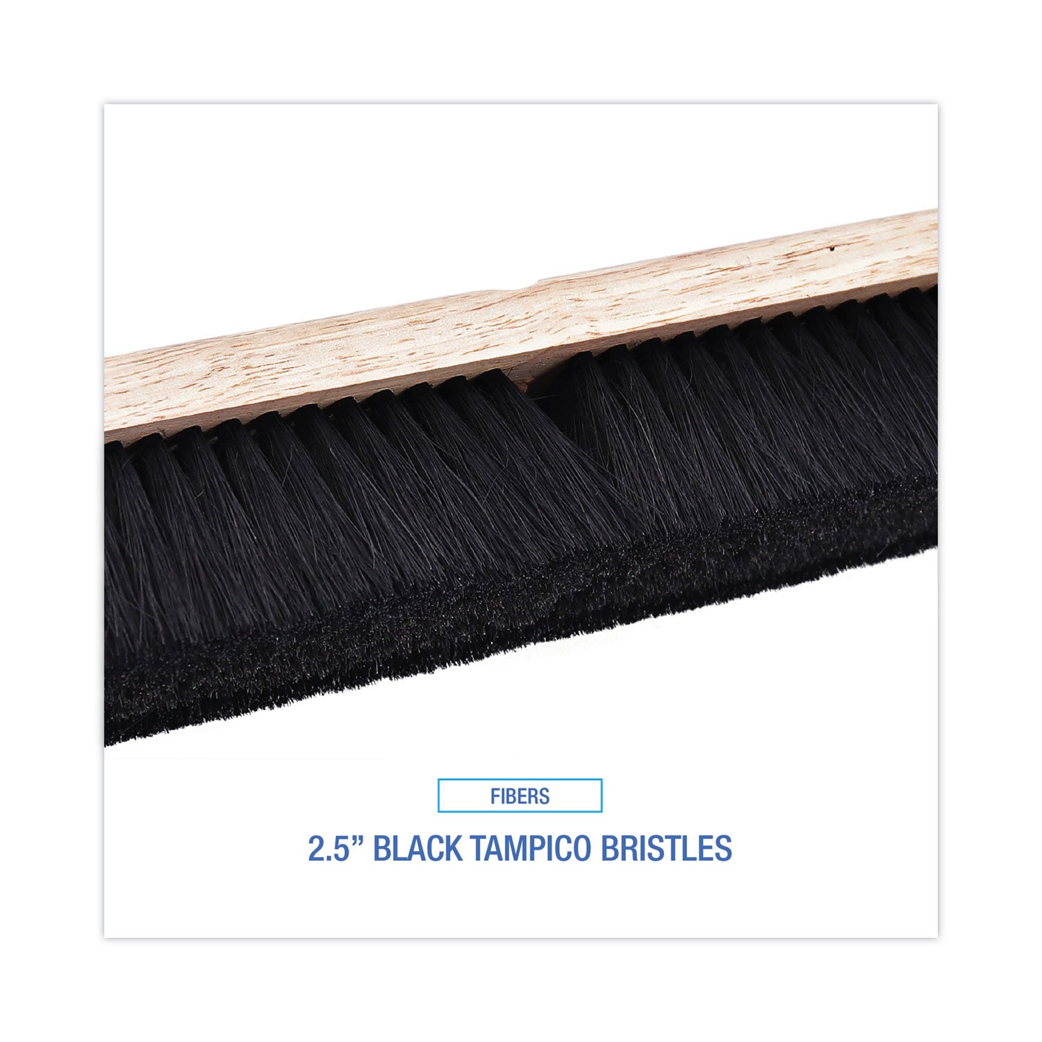 Boardwalk® Floor Brush Head, 2.5" Black Tampico Fiber Bristles, 36" Brush