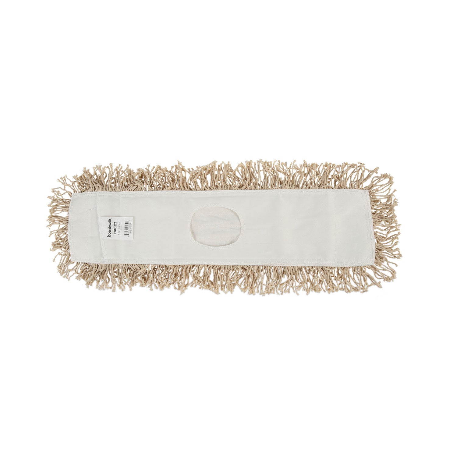 Boardwalk® Industrial Dust Mop Head, Hygrade Cotton, 24w X 5d, White