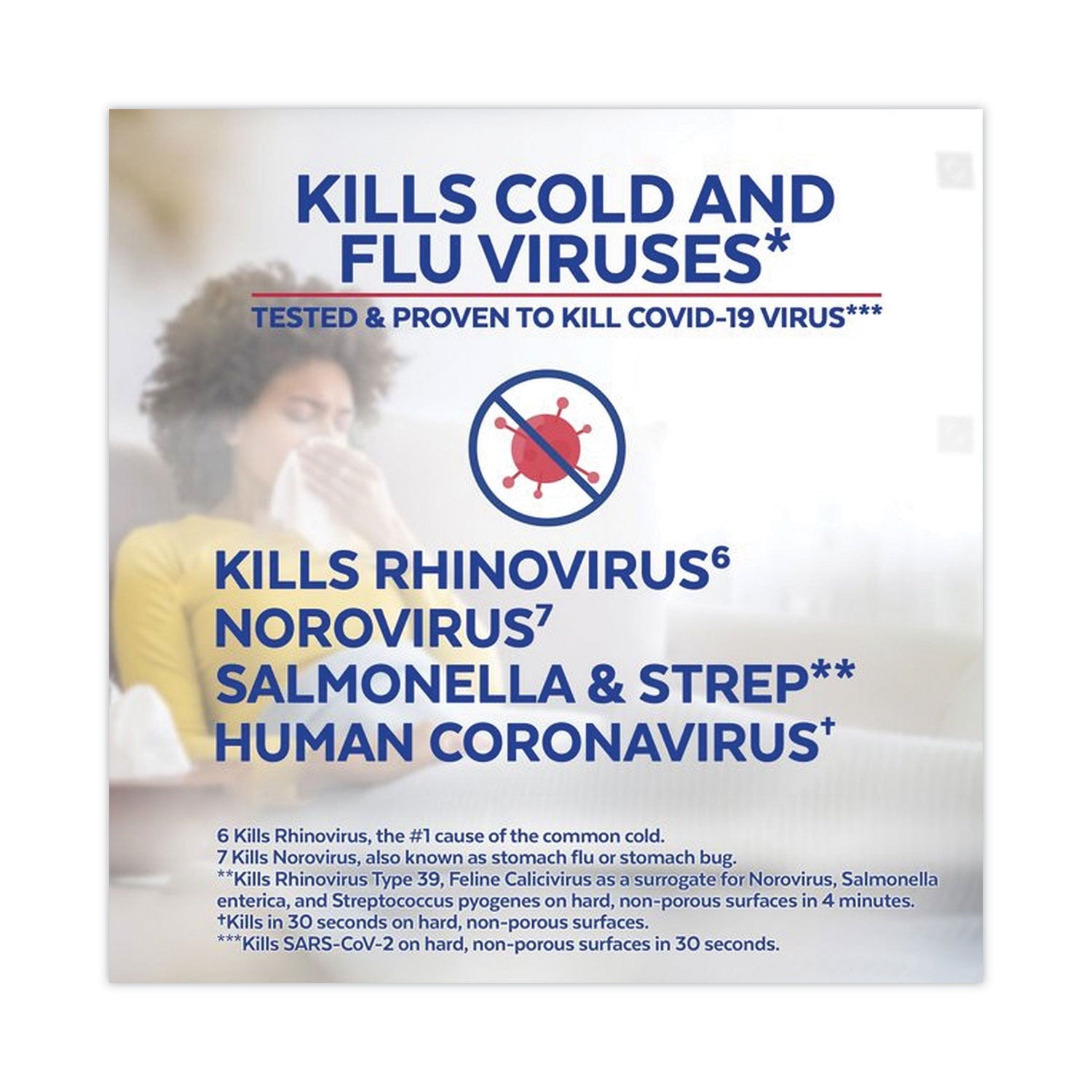 LYSOL® Brand Disinfecting Wipes II Fresh Citrus, 1-Ply, 7 x 7.25, White, 70 Wipes/Canister, 6 Canisters/Carton