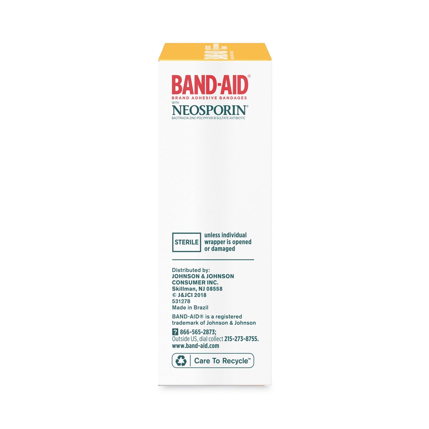 BAND-AID® Antibiotic Adhesive Bandages, Assorted Sizes, 20/box