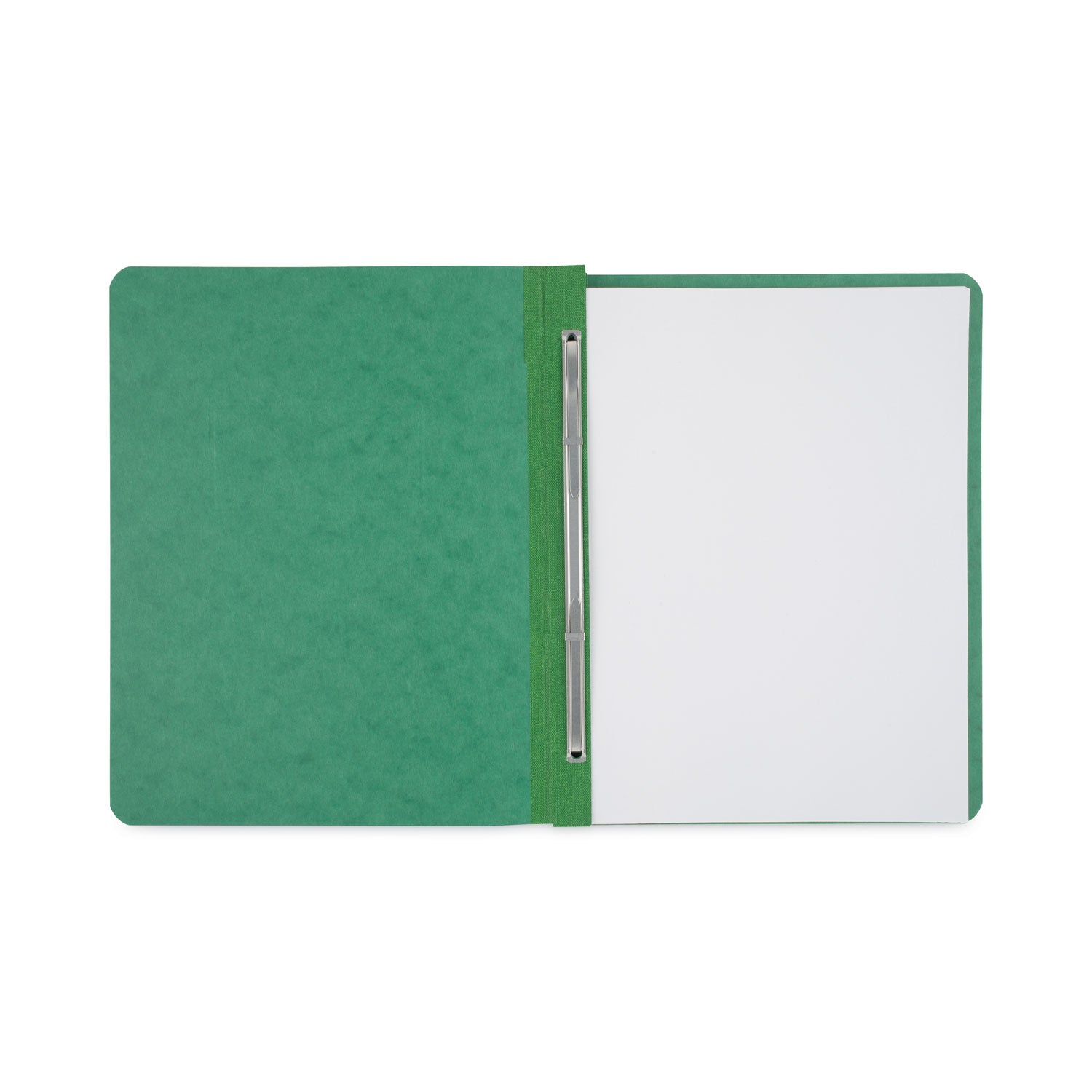 ACCO Pressboard Report Cover with Tyvek Reinforced Hinge, Two-Piece Prong Fastener, 3" Capacity, 8.5 x 11, Dark Green/Dark Green