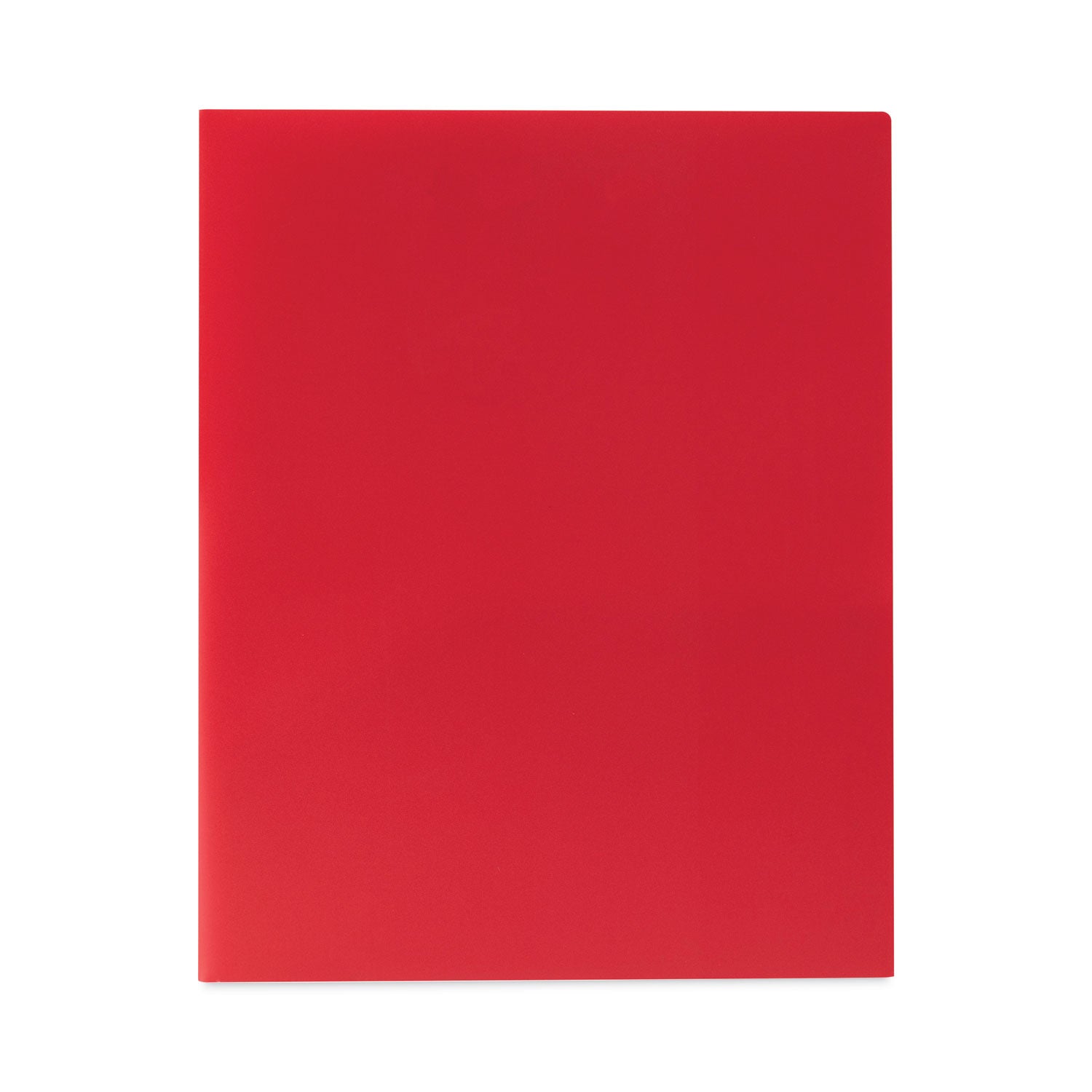 C-Line® Two-Pocket Heavyweight Poly Portfolio Folder, 11 x 8.5, Red, 25/Box