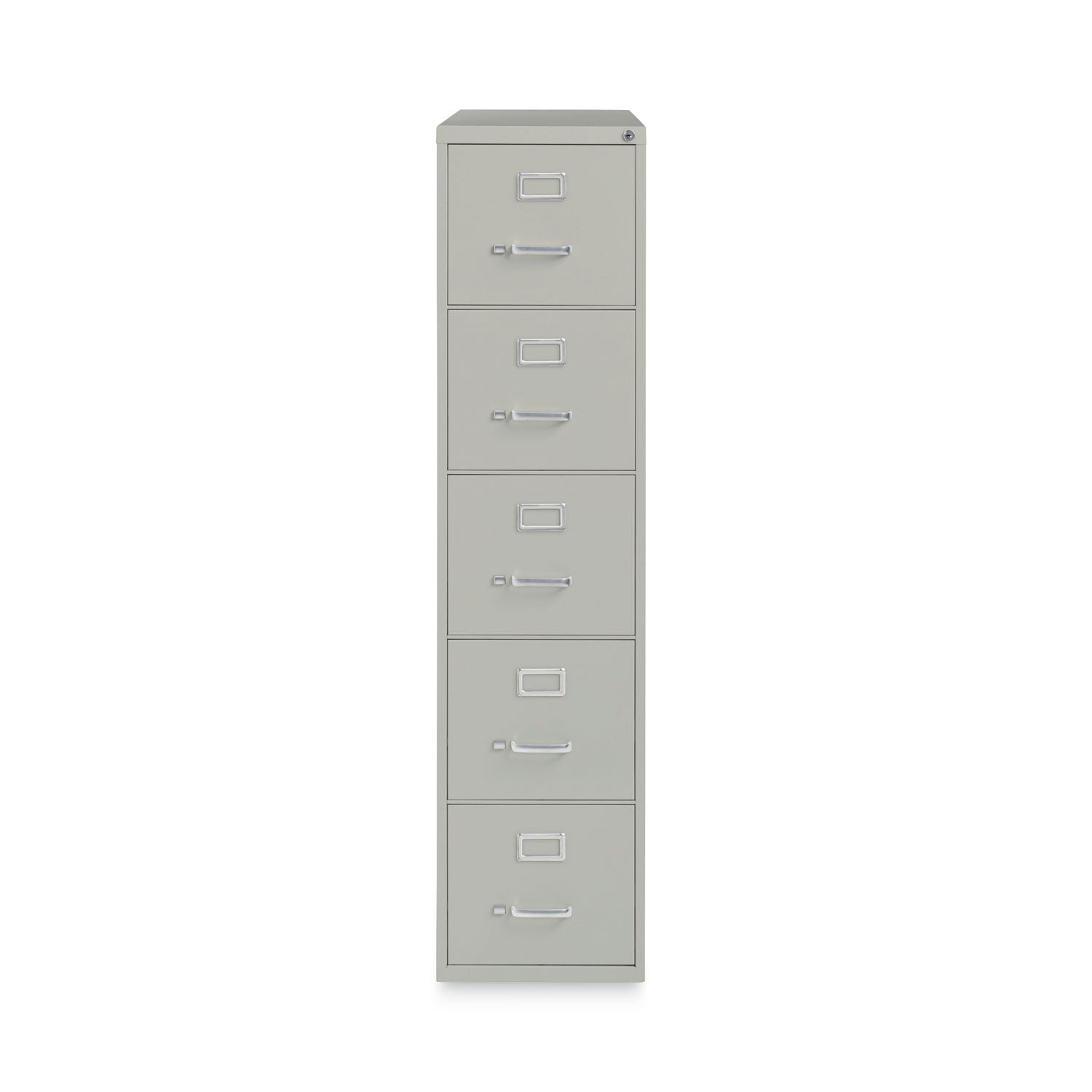 Alera® Five-Drawer Economy Vertical File, Letter-Size File Drawers, 15" x 26.5" x 61.37", Light Gray
