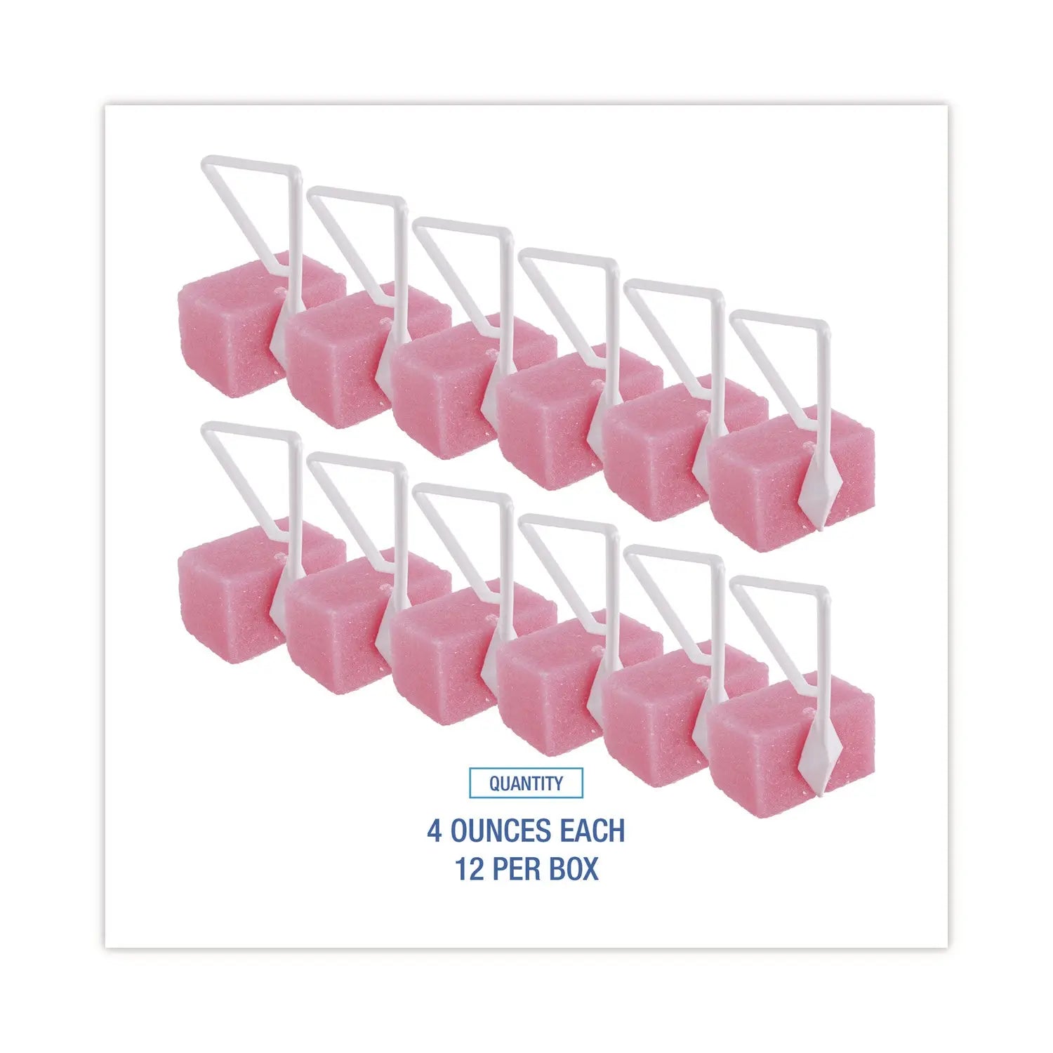 Toilet Bowl Para Deodorizer Block, Cherry Scent, 4 oz, Pink, 12/Box Boardwalk® Flipcost