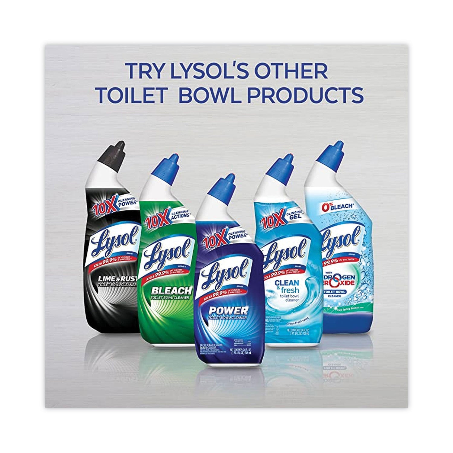 LYSOL® Brand Disinfectant Toilet Bowl Cleaner With Bleach, 24 Oz, 8/carton