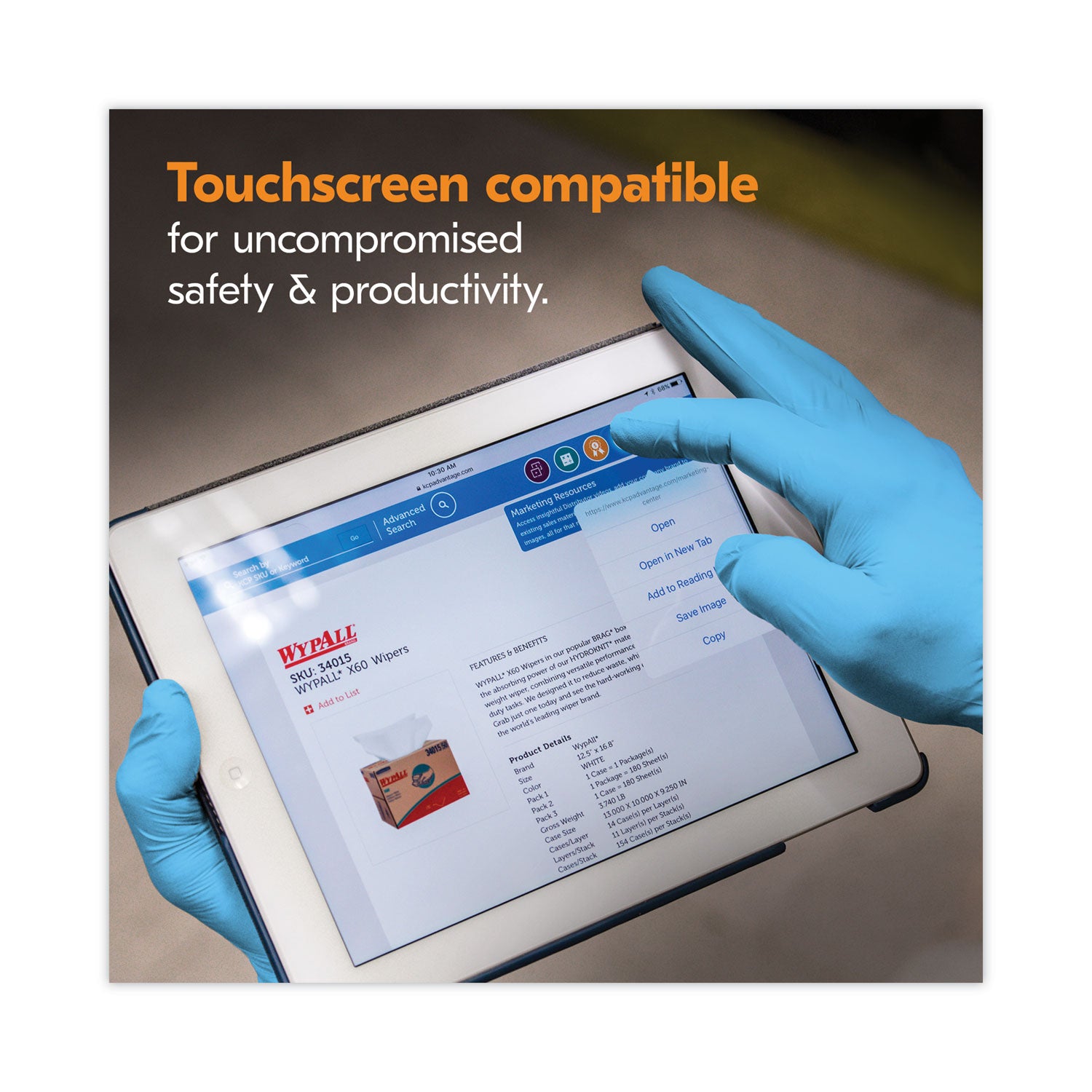 KleenGuard™ G10 Comfort Plus Blue Nitrile Gloves, Light Blue, Medium, 1,000/Carton